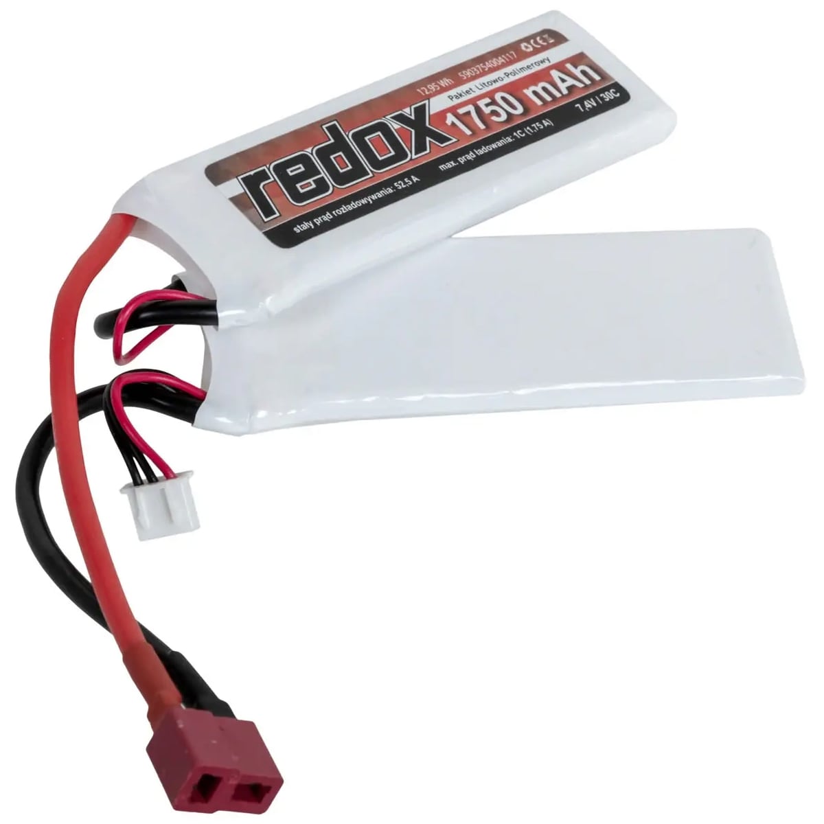 Akumulator ASG Redox Li-Po (1+1) 30C Dean 7,4 V 1750 mAh