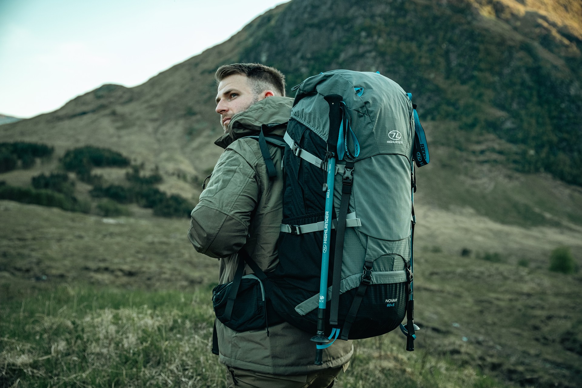 Plecak Highlander Outdoor Novar 60+5 l - Dark Grey