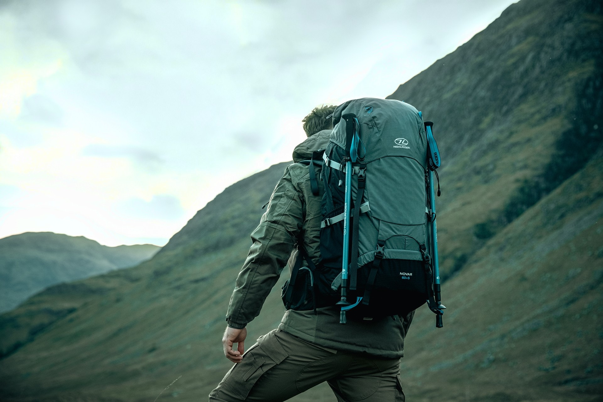 Plecak Highlander Outdoor Novar 60+5 l - Dark Grey