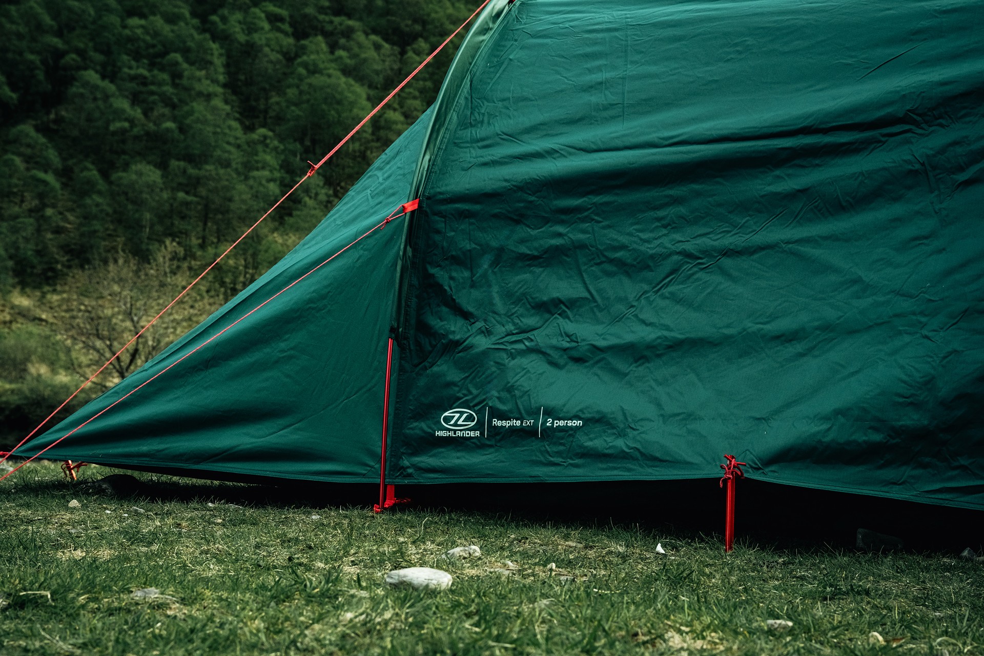 Namiot 2-osobowy Highlander Outdoor Respite Extended Tunnel Tent - Pine Green