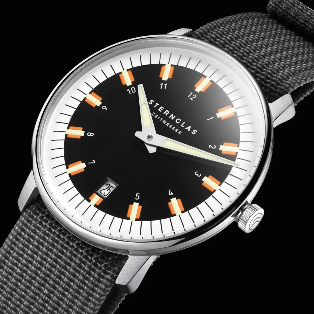 Zegarek Sternglas Egor Quartz - Black/Silver