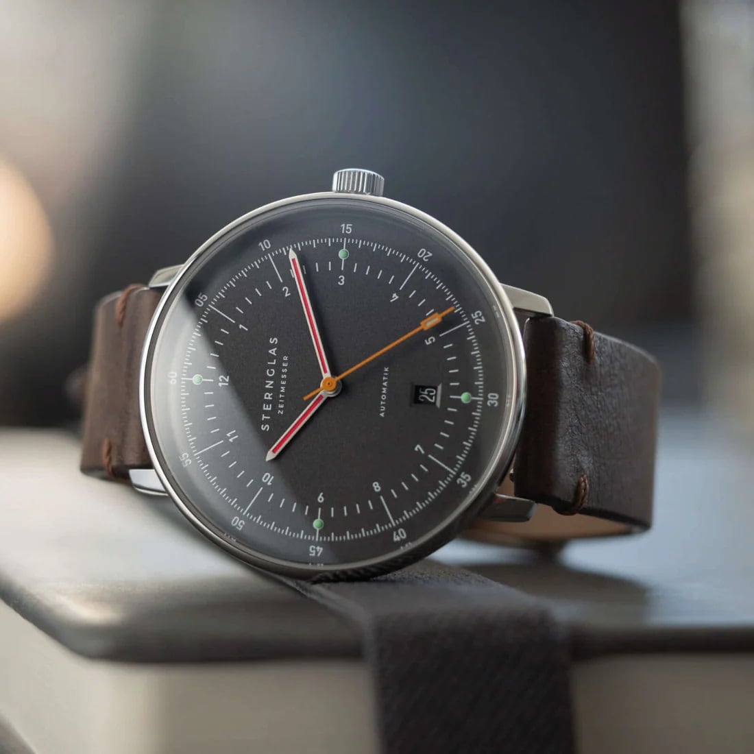 Zegarek Sternglas Hamburg Automatik - New Graphite