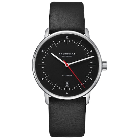 Zegarek Sternglas Naos Automatik - Black/Red