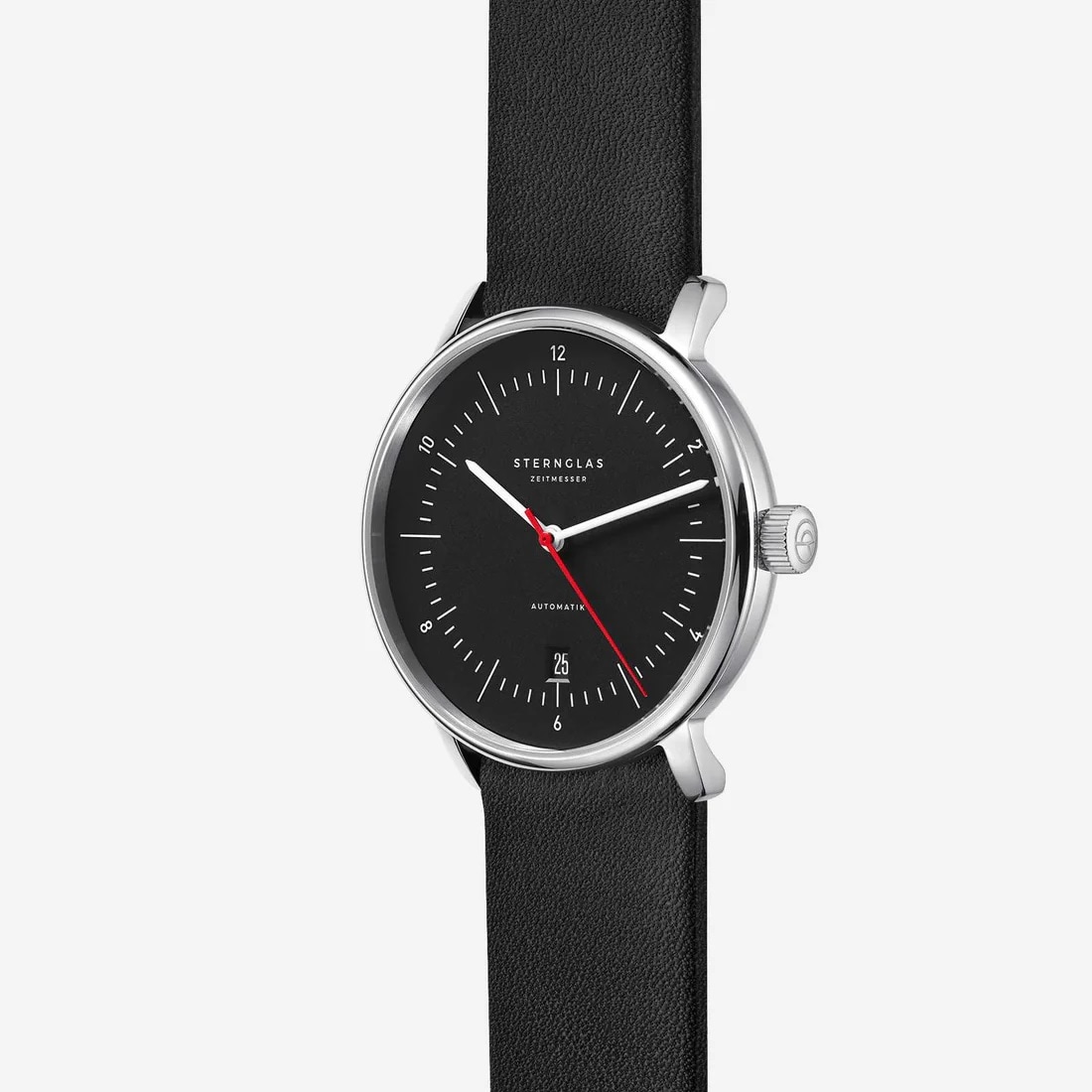 Zegarek Sternglas Naos Automatik - Black/Red
