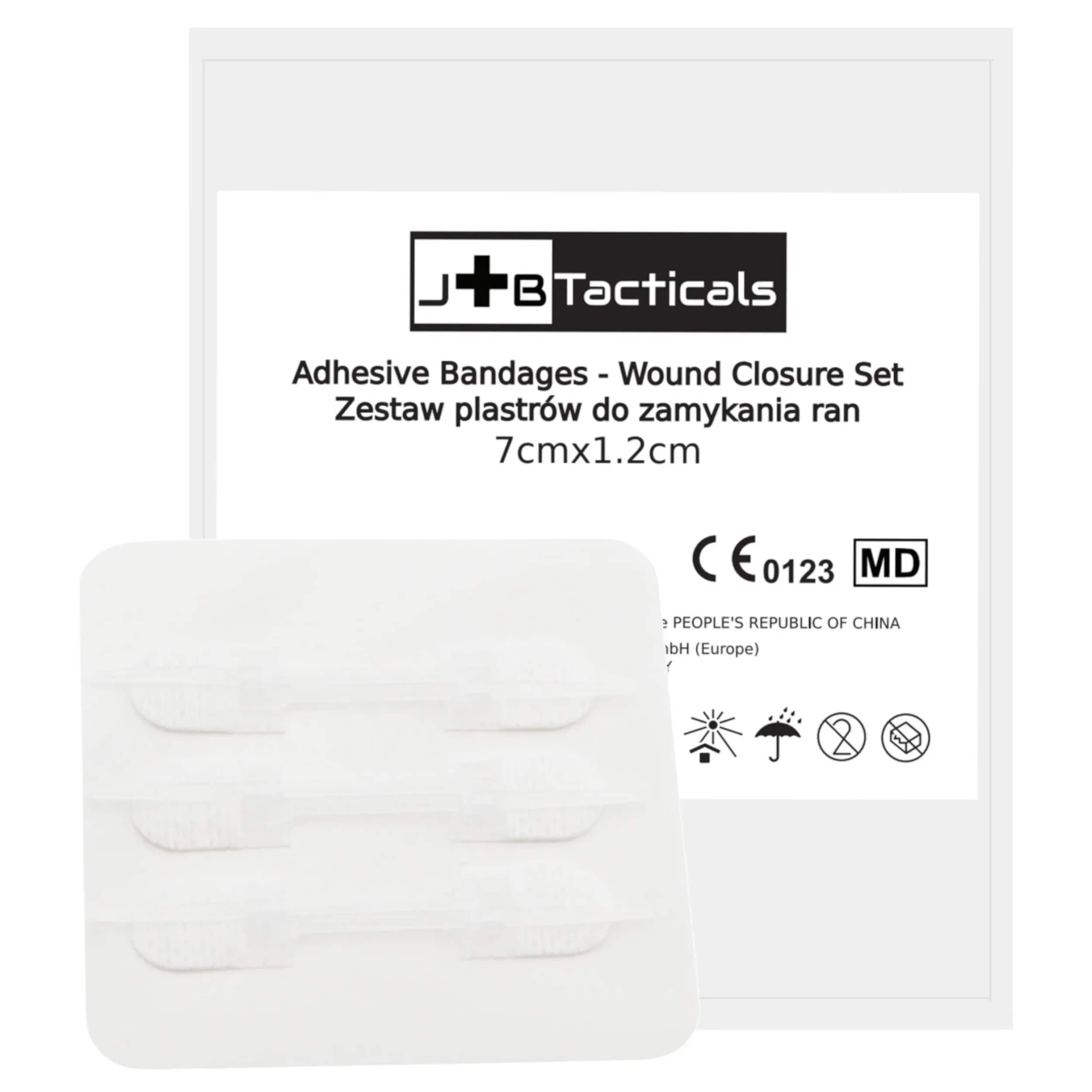 Plaster JB Tacticals do zamykania ran sterylny 7 x 1,2 cm - 3 szt.