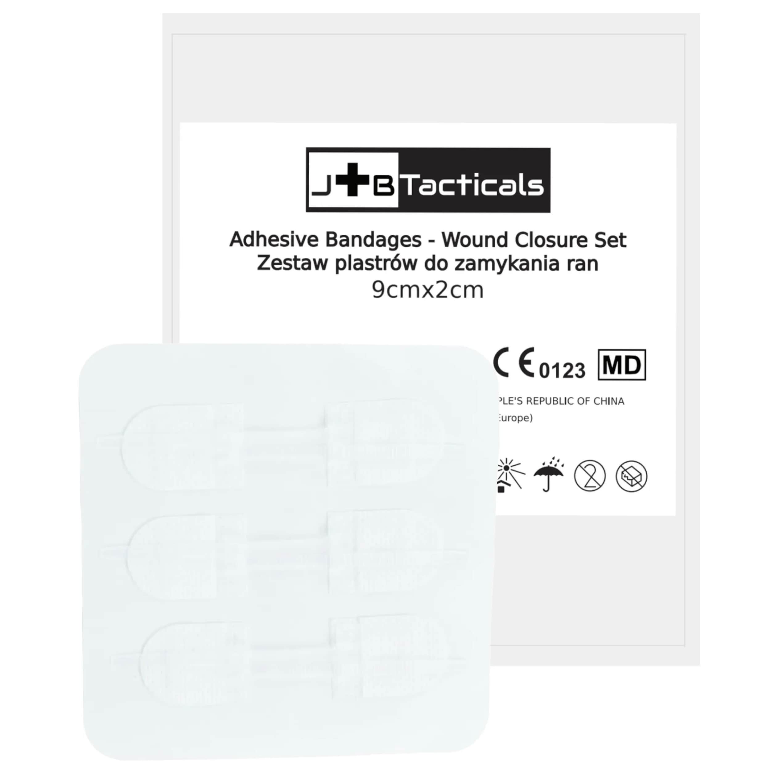 Plaster JB Tacticals do zamykania ran sterylny 9 x 2 cm - 3 szt.