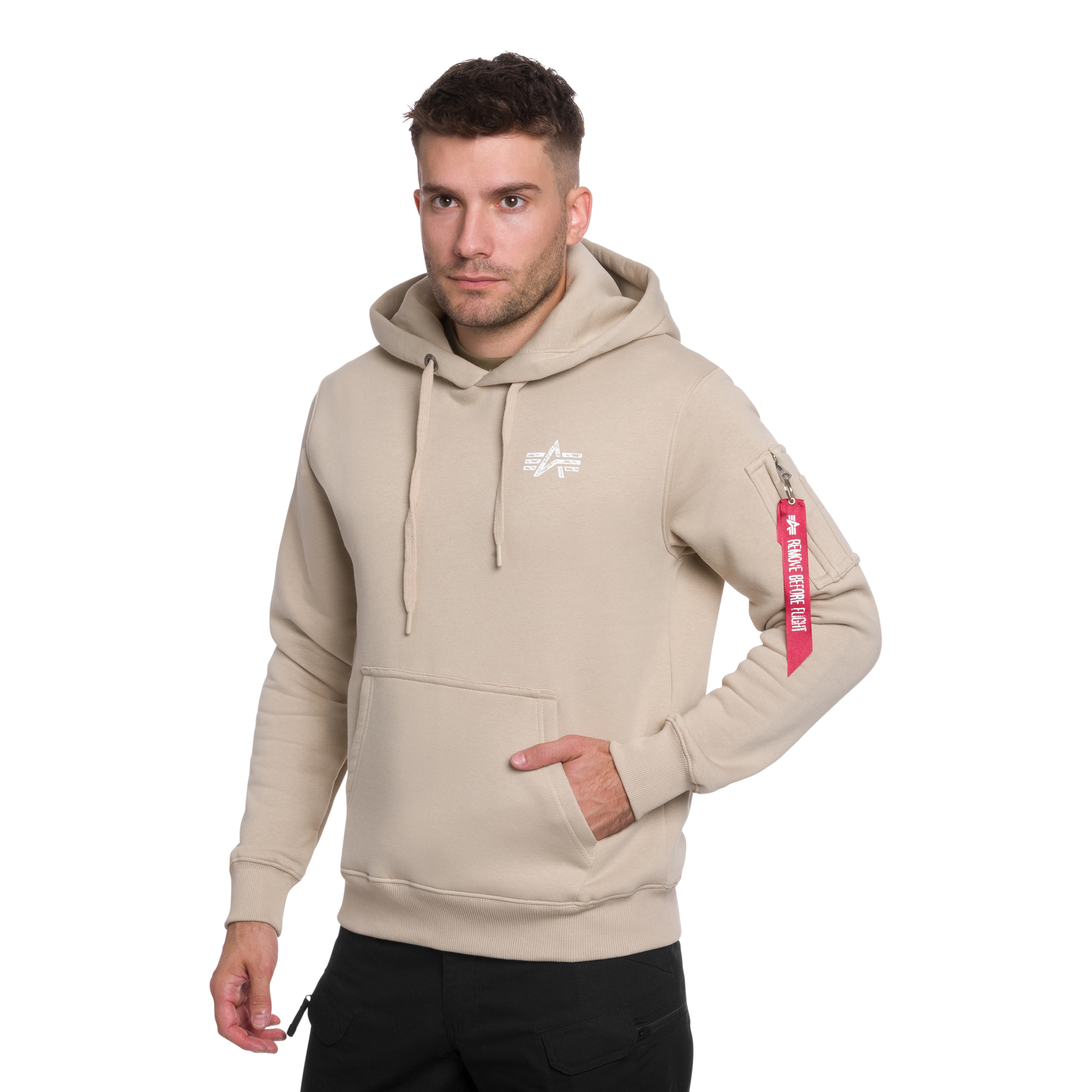 Кофта Alpha Industries Signature Back Print - Organic Beige