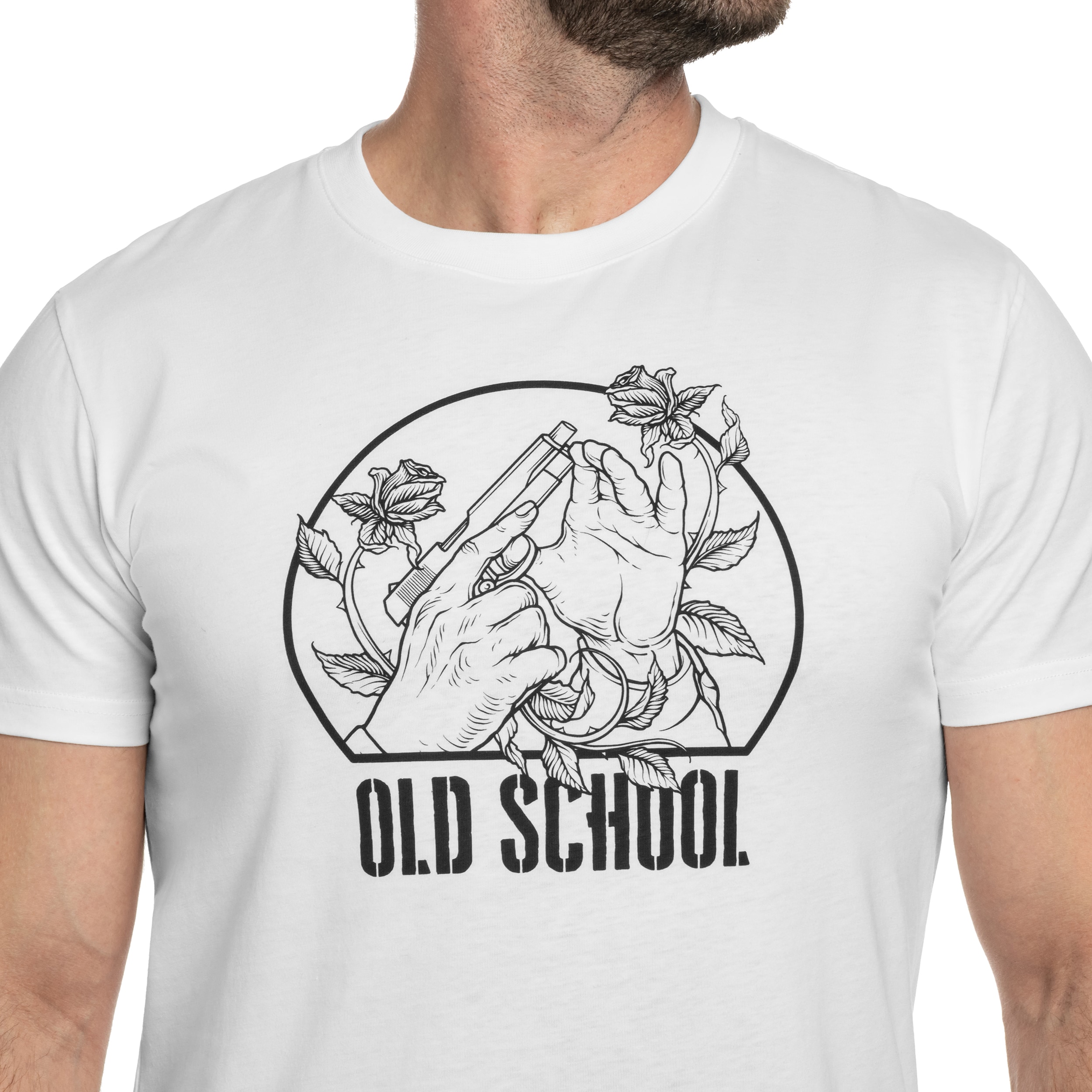 Koszulka T-Shirt Helikon-Tex Old School - White