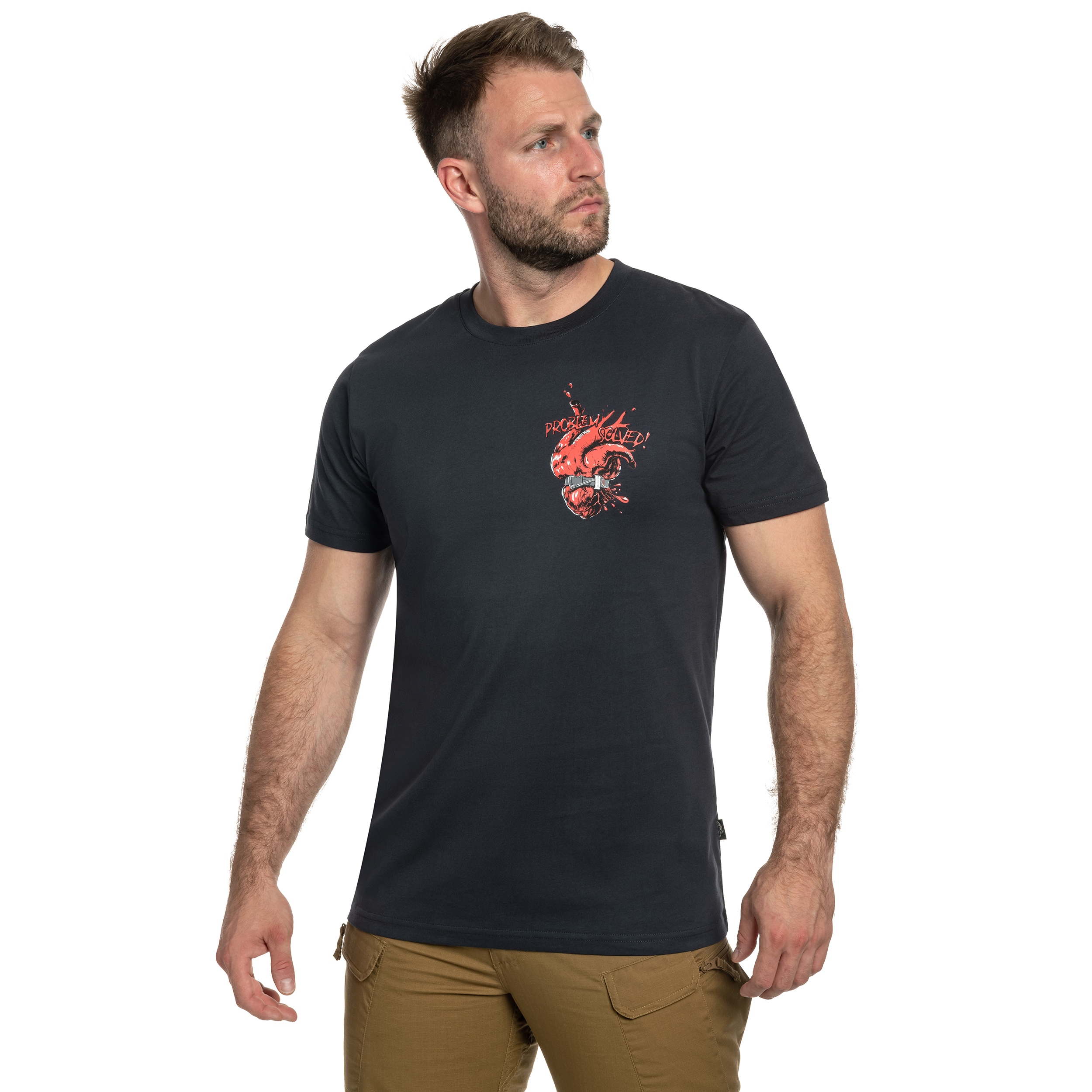 Koszulka T-Shirt Helikon Problem Solved - Navy Blue
