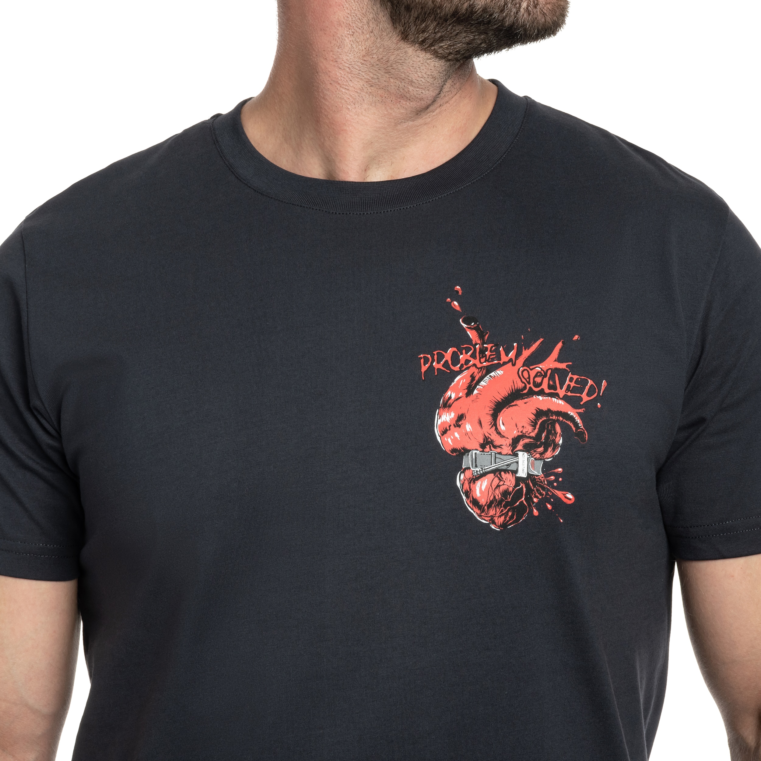 Koszulka T-Shirt Helikon Problem Solved - Navy Blue