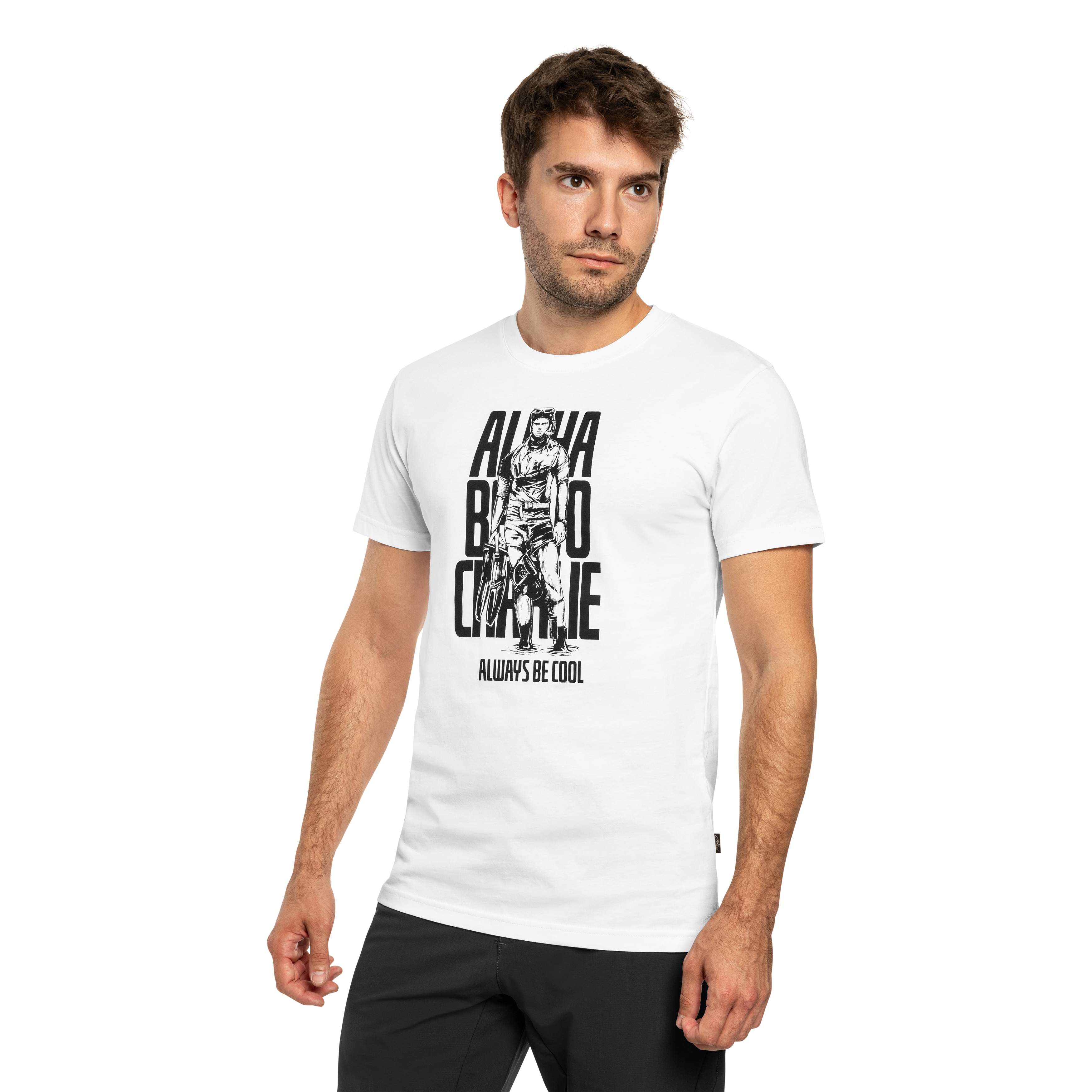 Koszulka T-Shirt Helikon ABC Alfa Bravo Charlie - White