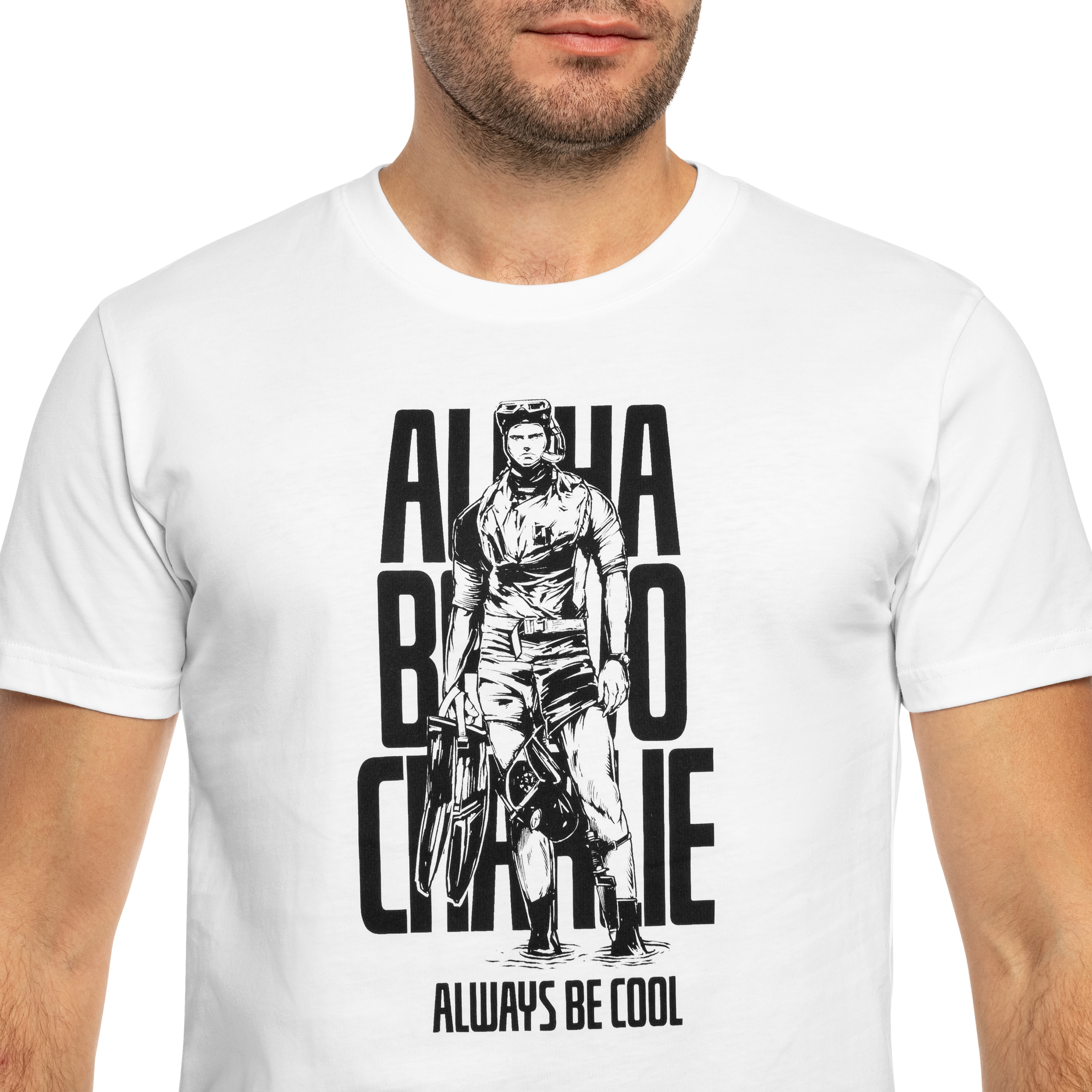 Koszulka T-Shirt Helikon ABC Alfa Bravo Charlie - White
