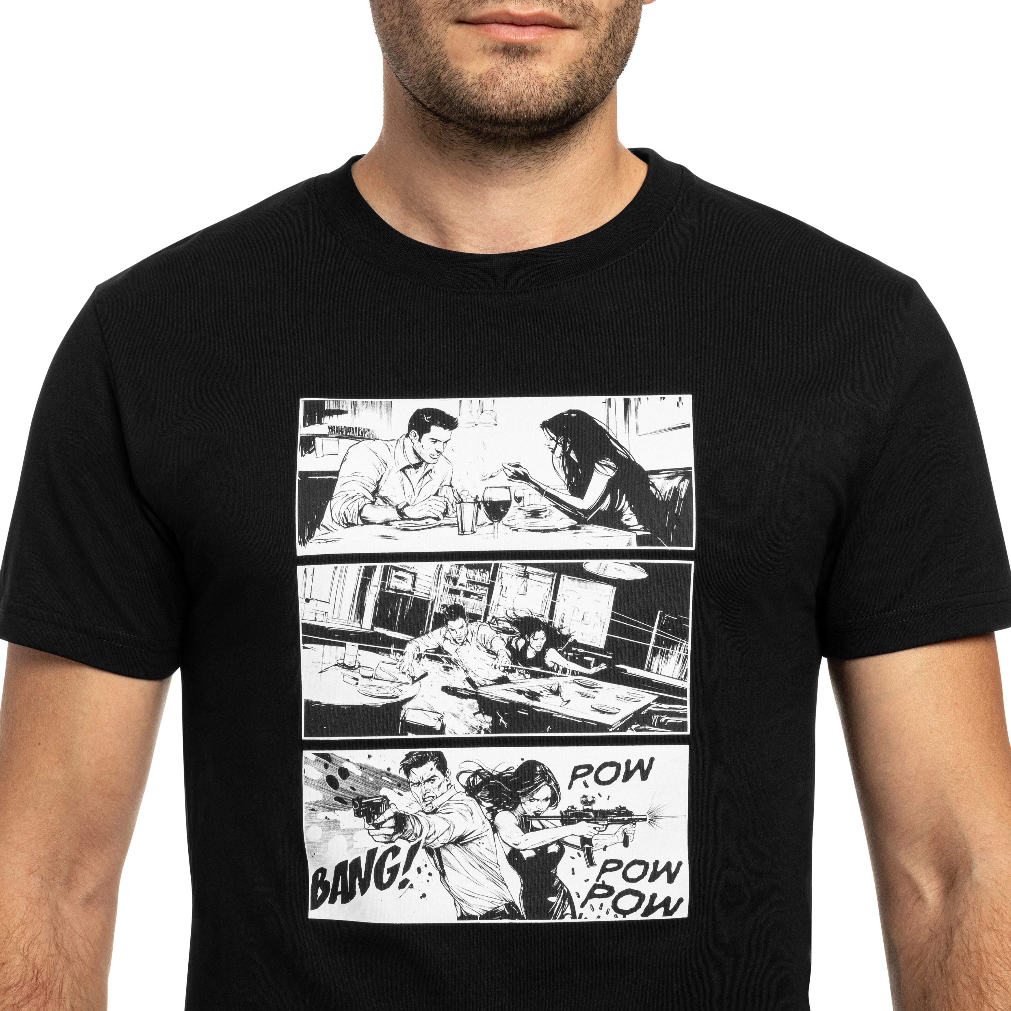 Koszulka T-Shirt Helikon-Tex Combat Date - Black