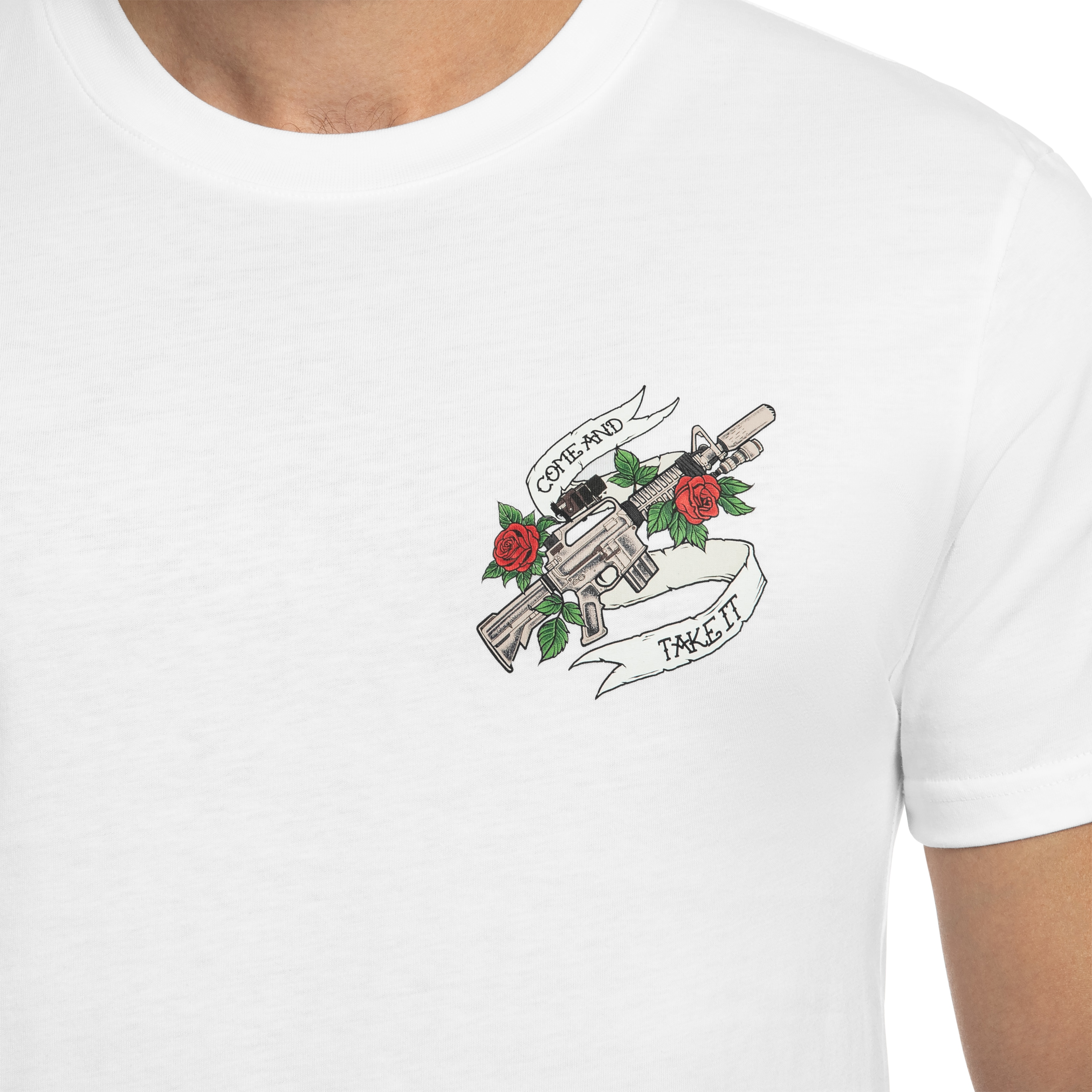 Koszulka T-Shirt Helikon Come And Take It - White
