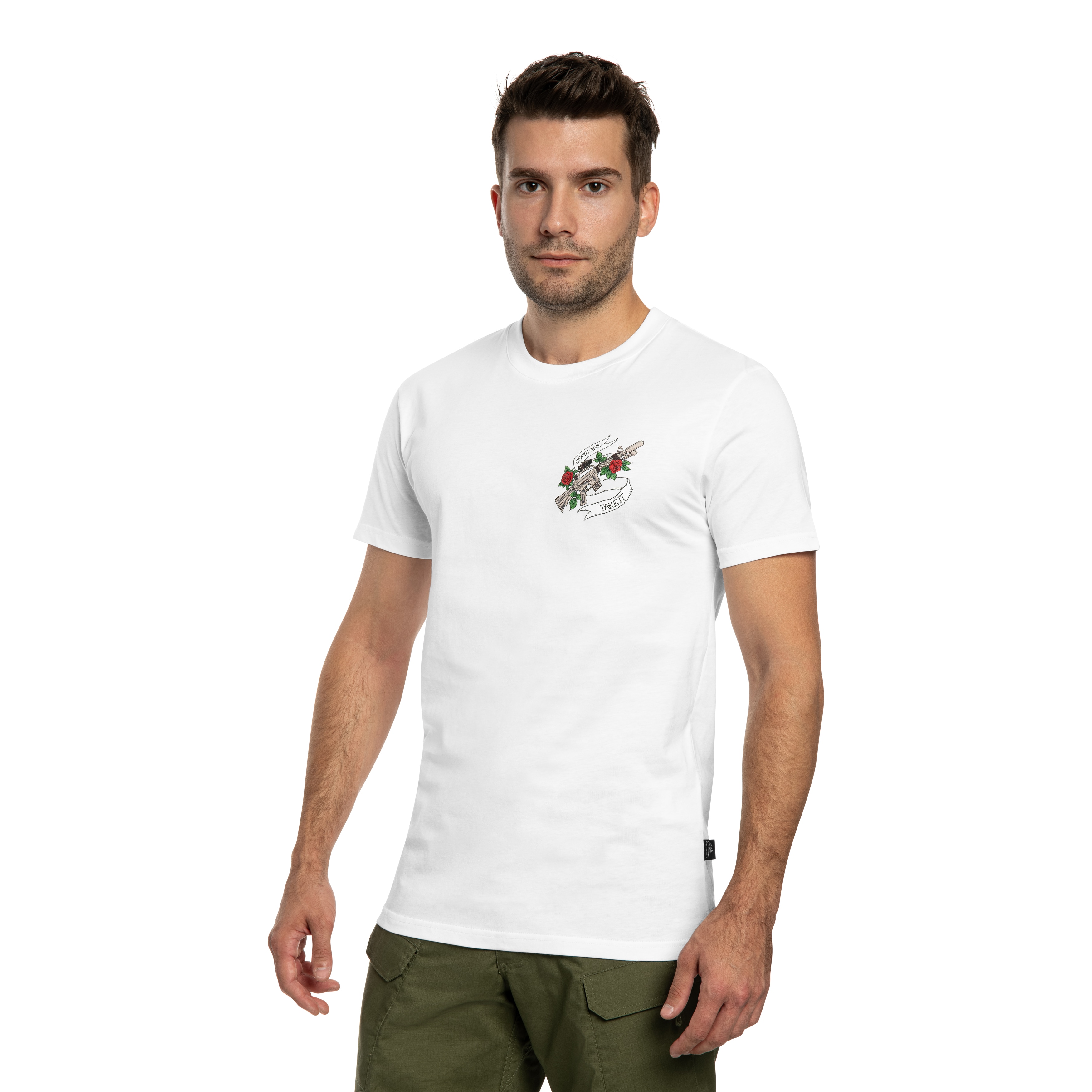 Koszulka T-Shirt Helikon Come And Take It - White