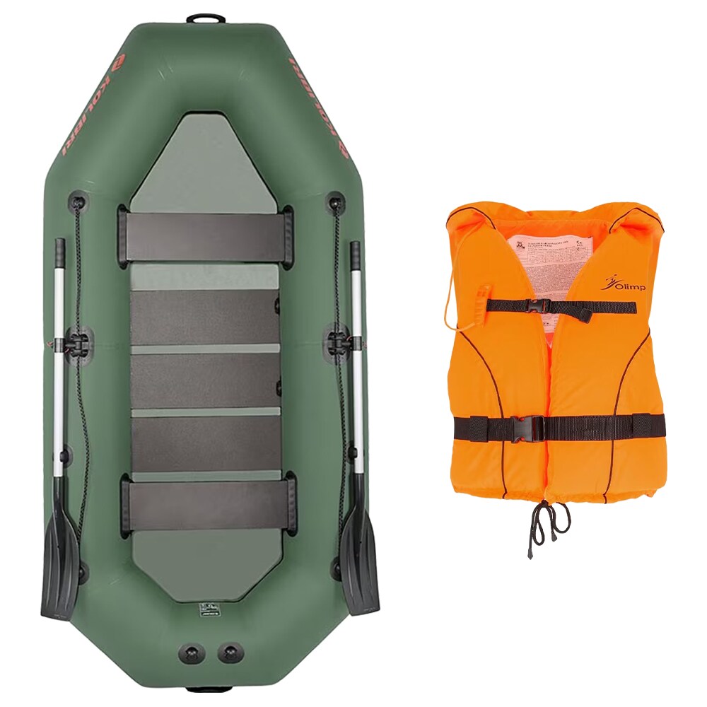 Ponton Kolibri K-280T z listwą odbojową + Kamizelka ratunkowa Olimp Standard 100N - zestaw