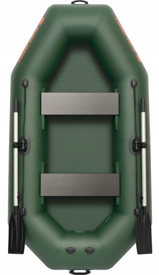 Ponton Kolibri K-240T z podłogą rolowaną i pawężą do silnika + Kamizelka ratunkowa Olimp Standard 100N - zestaw