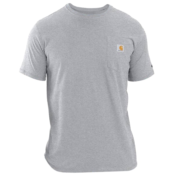 Футболка Carhartt Force Midweight S/S Pocket - Heather Grey