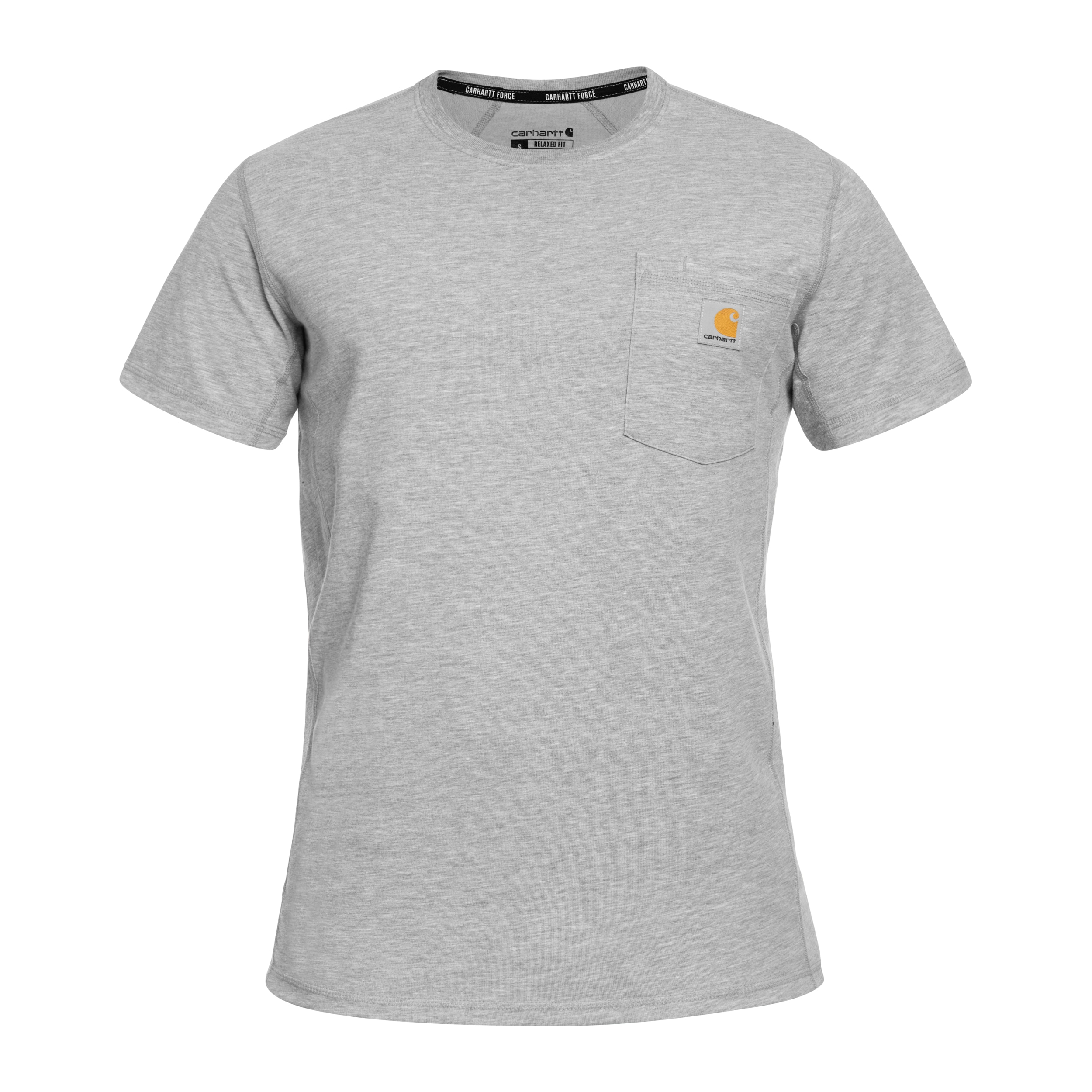 Футболка Carhartt Force Midweight S/S Pocket - Heather Grey