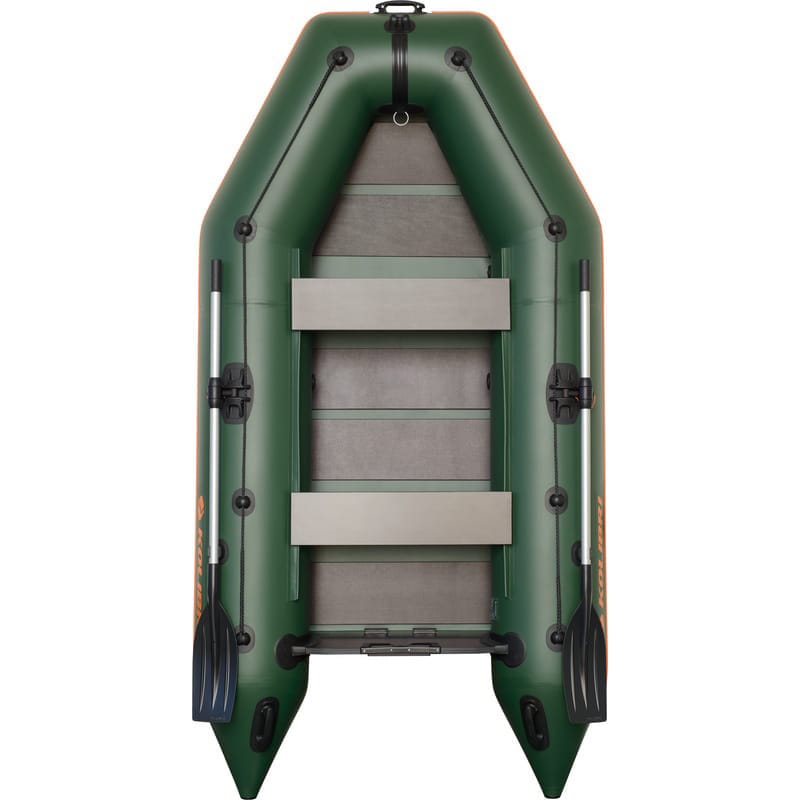 Надувний човен Kolibri KM-330 з повною підлогою - Green + Рятувальний жилет Olimp Standard 100N - набір
