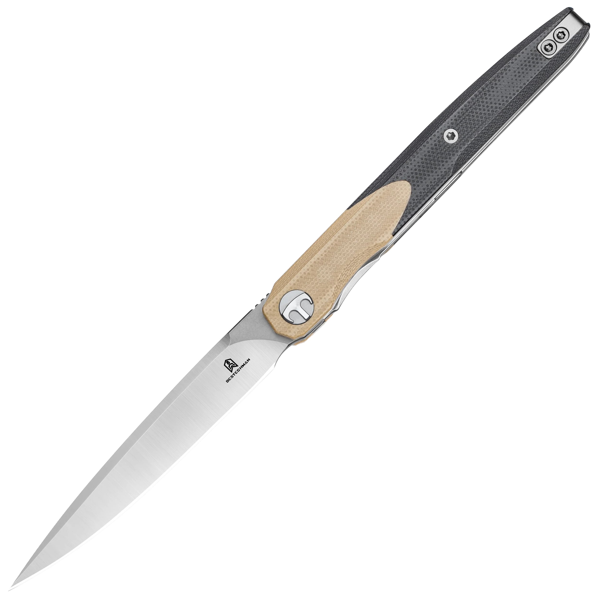 Nóż składany Bestechman Lanza G10 - Black/Coyote