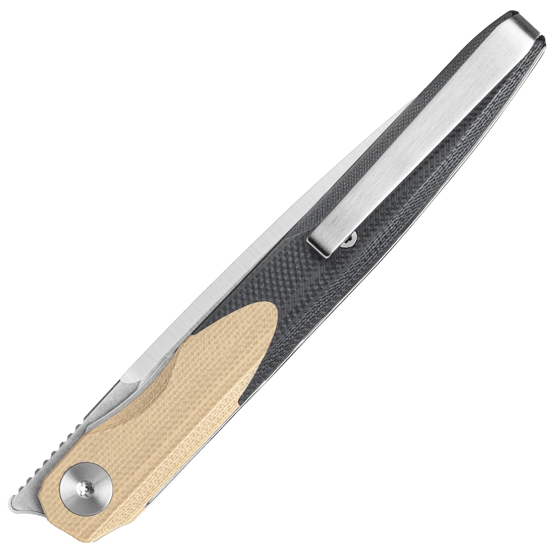 Nóż składany Bestechman Lanza G10 - Black/Coyote