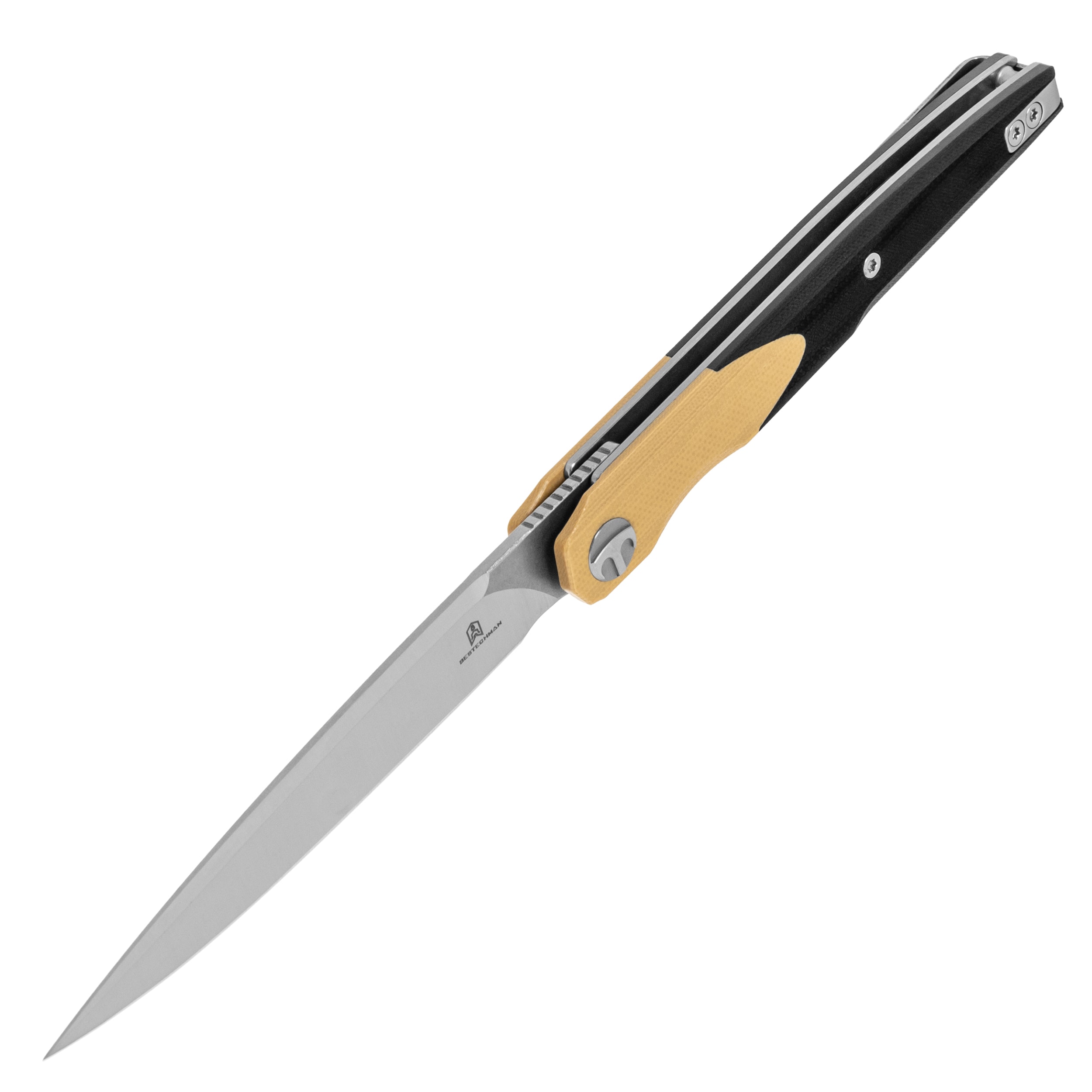 Bestechman Lanza G10 Folding Knife - Black/Coyote