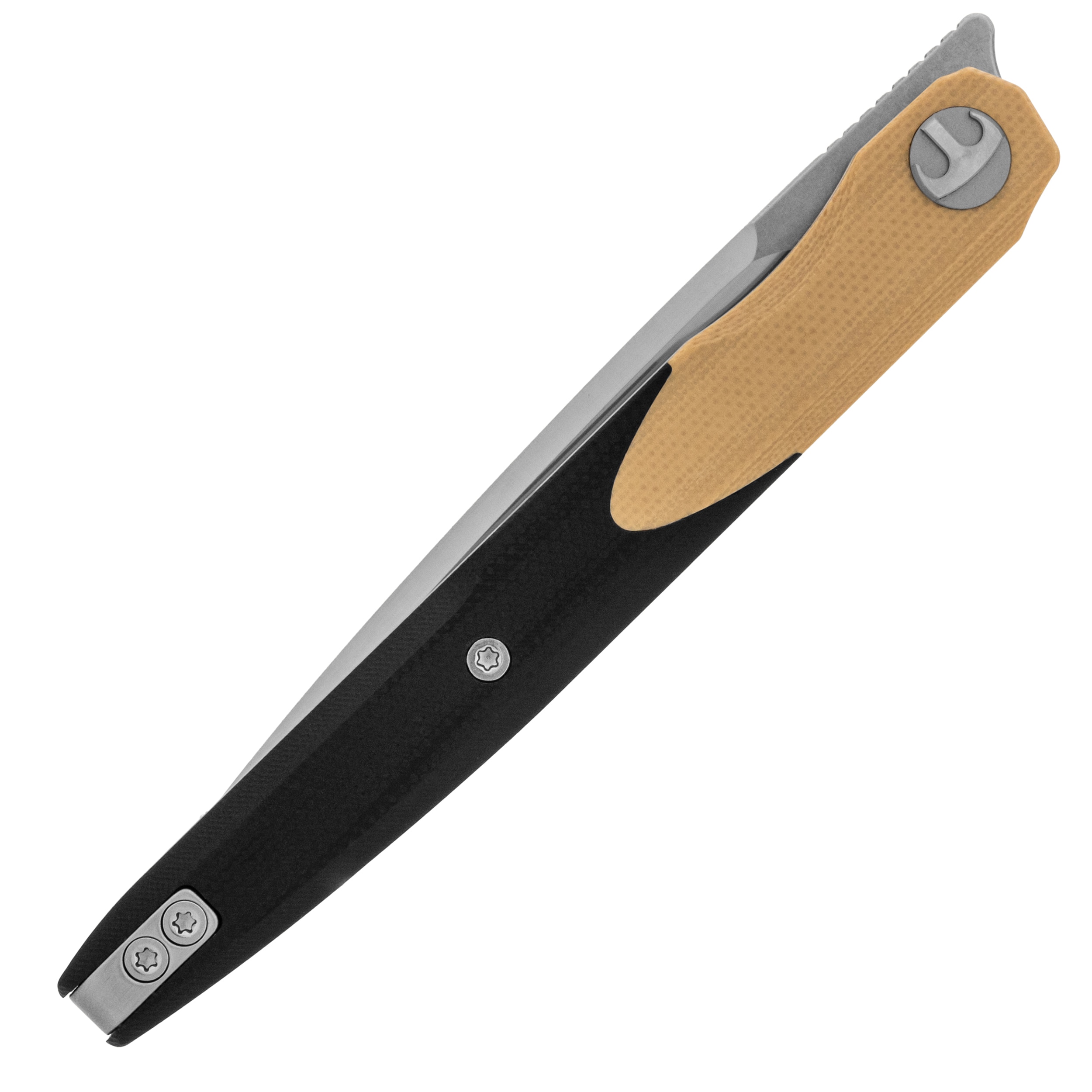 Bestechman Lanza G10 Folding Knife - Black/Coyote