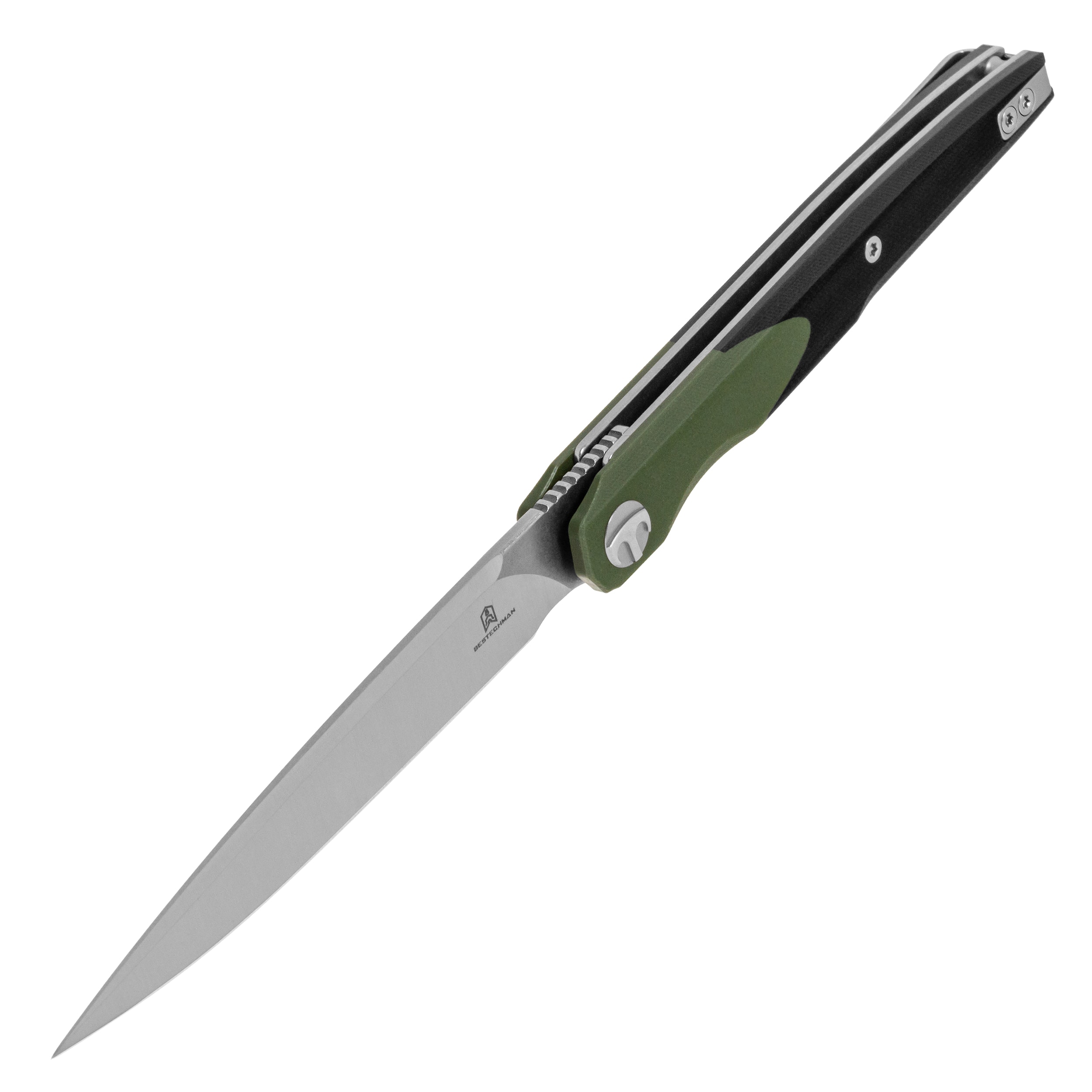 Nóż składany Bestechman Lanza G10 - Black/Olive