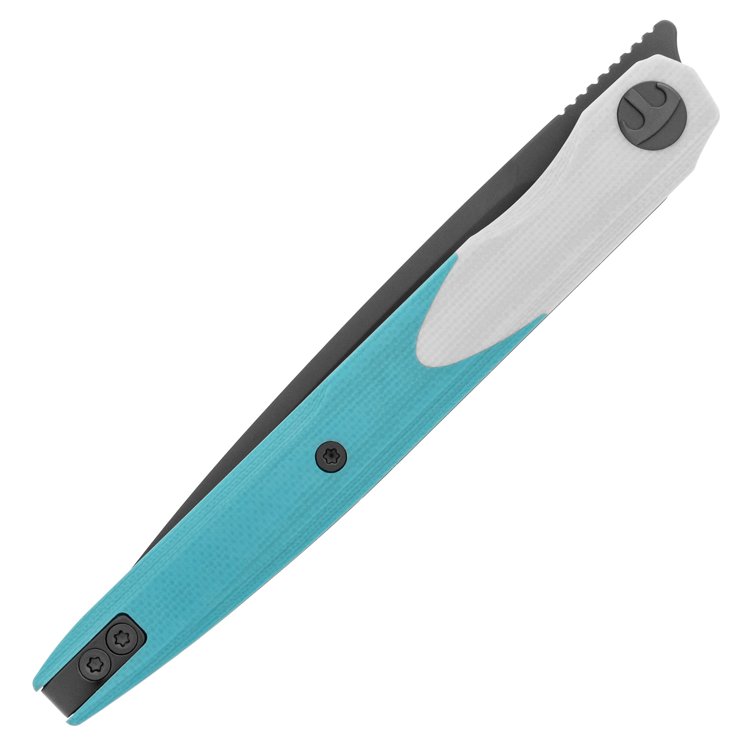 Nóż składany Bestechman Lanza G10 - Light Blue/White