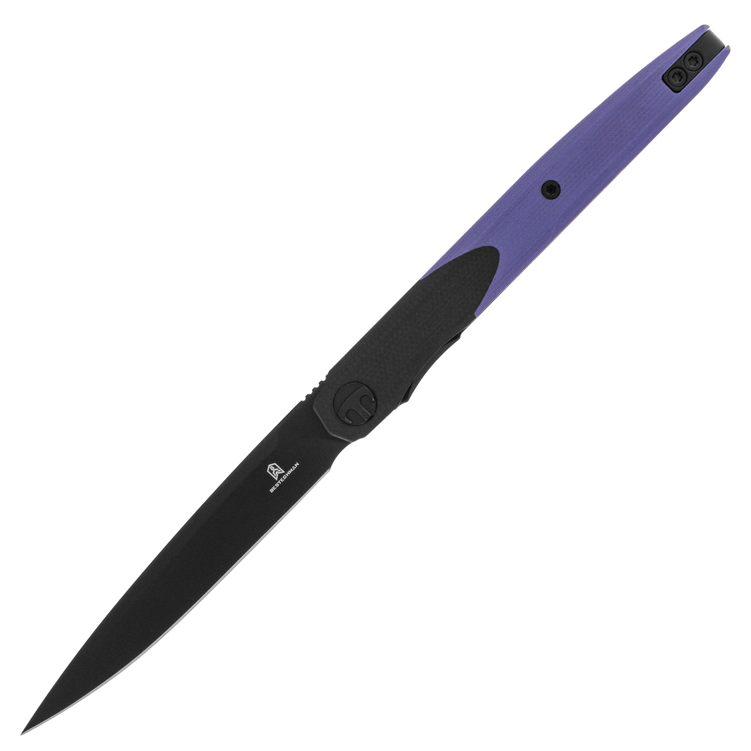 Nóż składany Bestechman Lanza G10 - Purple/Black