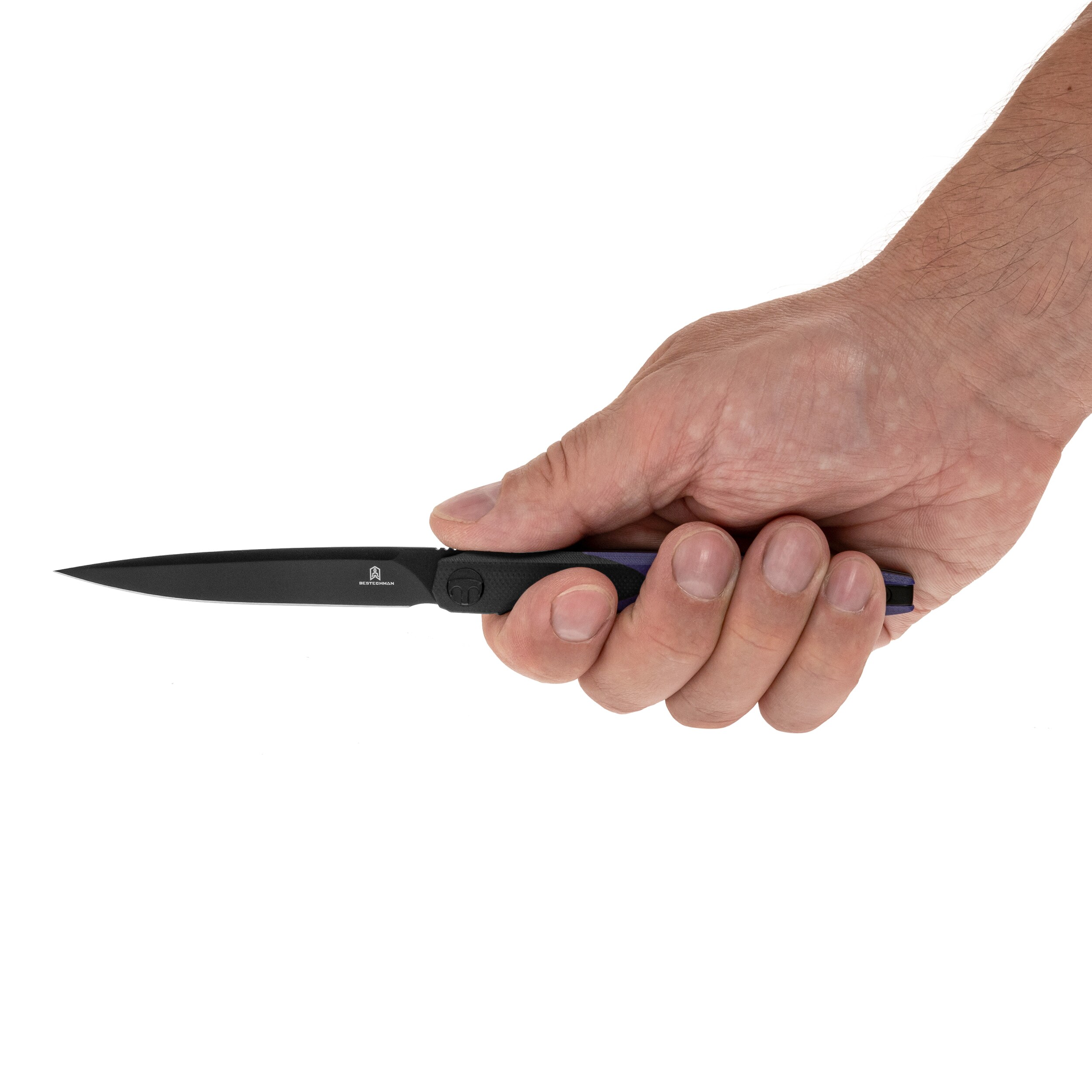 Nóż składany Bestechman Lanza G10 - Purple/Black