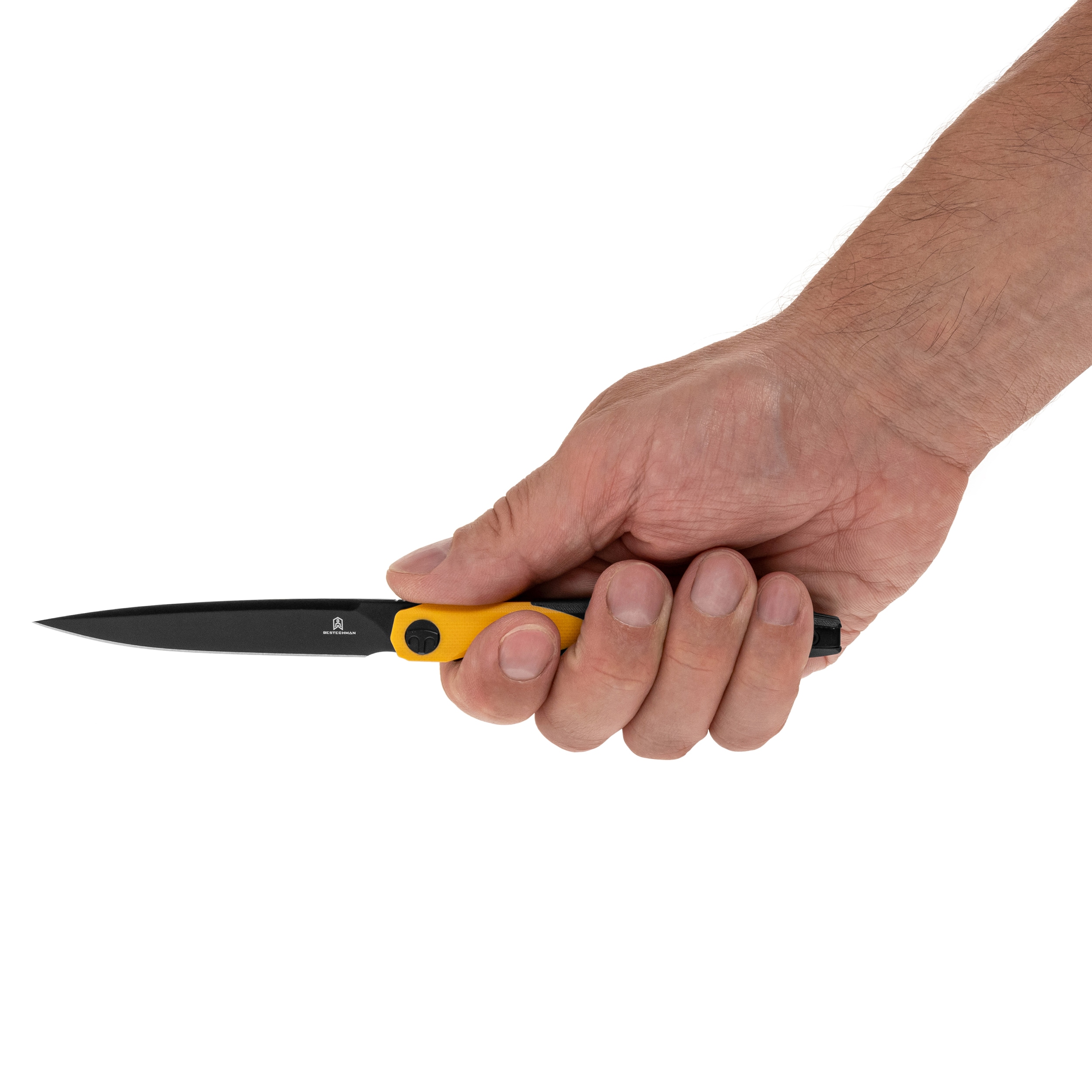 Nóż składany Bestechman Lanza G10 - Black/Yellow