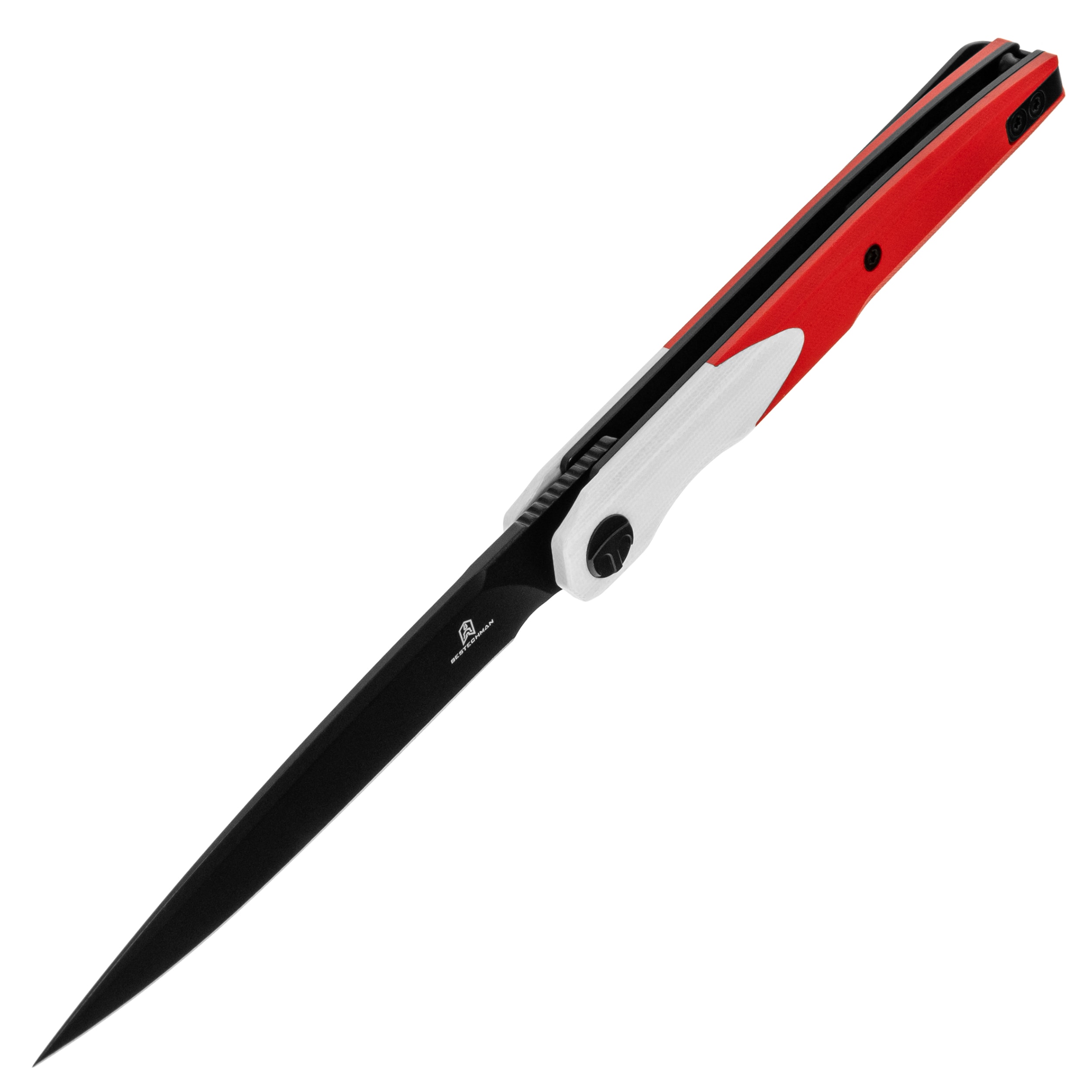 Nóż składany Bestechman Lanza G10 - Red/White