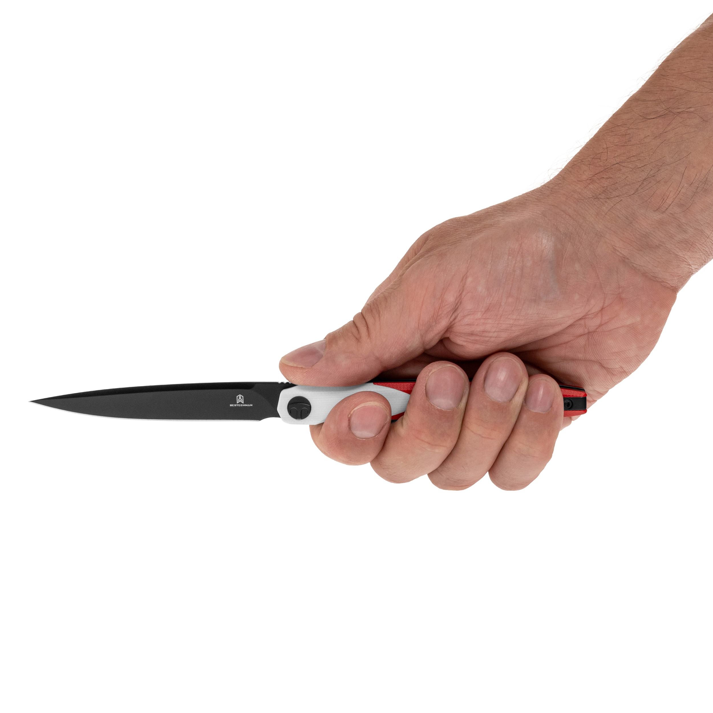 Складаний ніж Bestechman Lanza G10 - Red/White