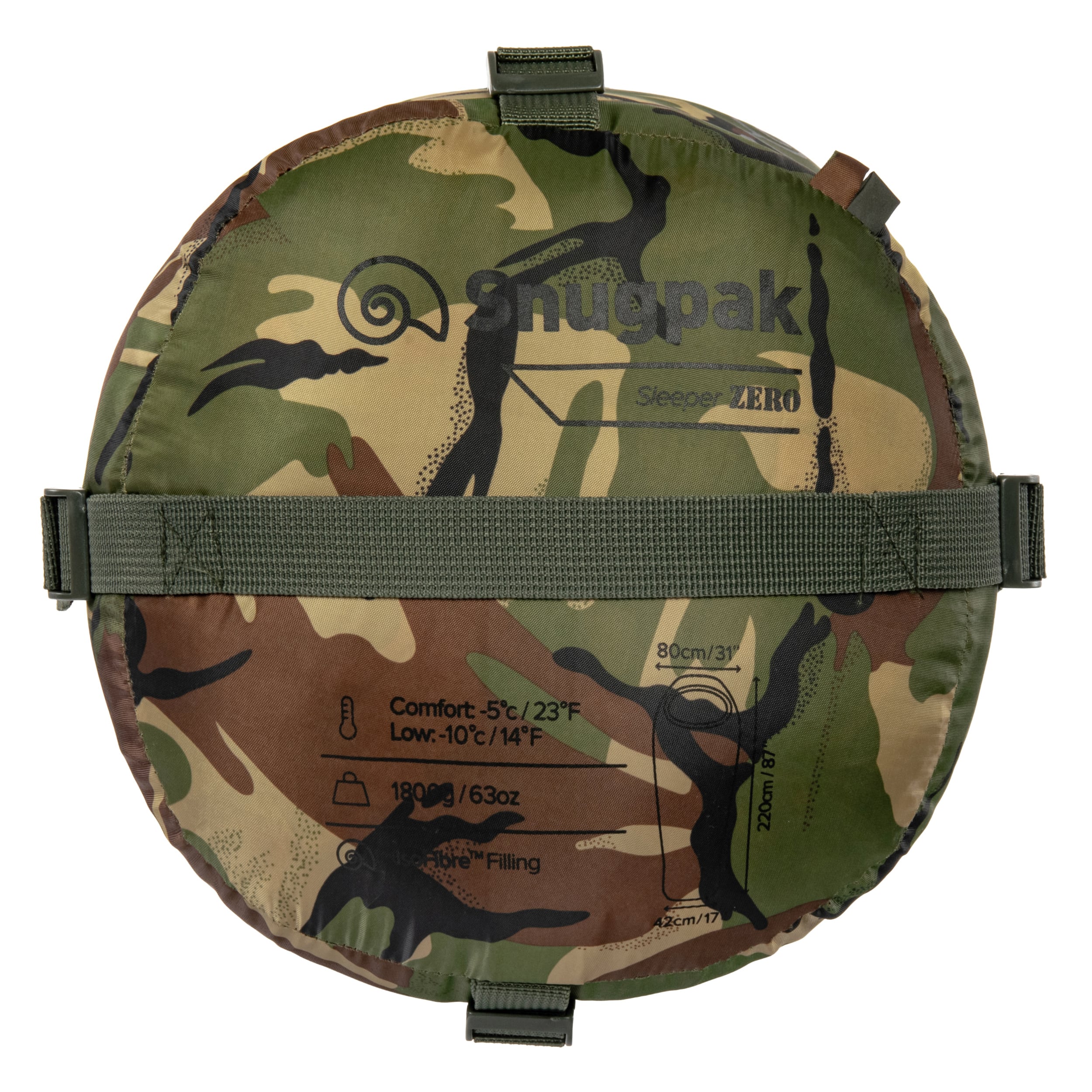 Śpiwór Snugpak Sleeper Zero DPM Camo - lewy