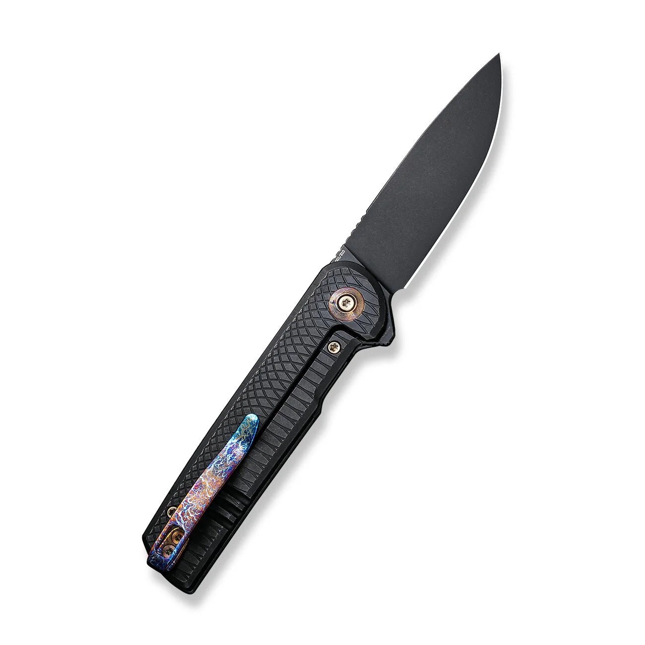Nóż składany We Knife Charith Ripple Titanium - Black