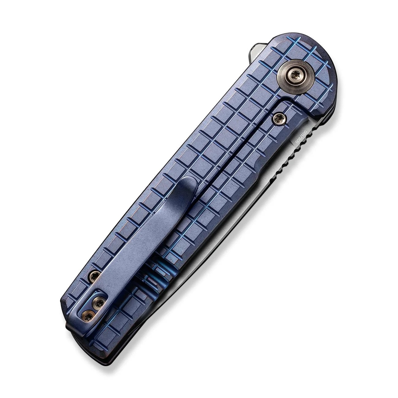 Nóż składany We Knife Charith Frag Titanium - Blue