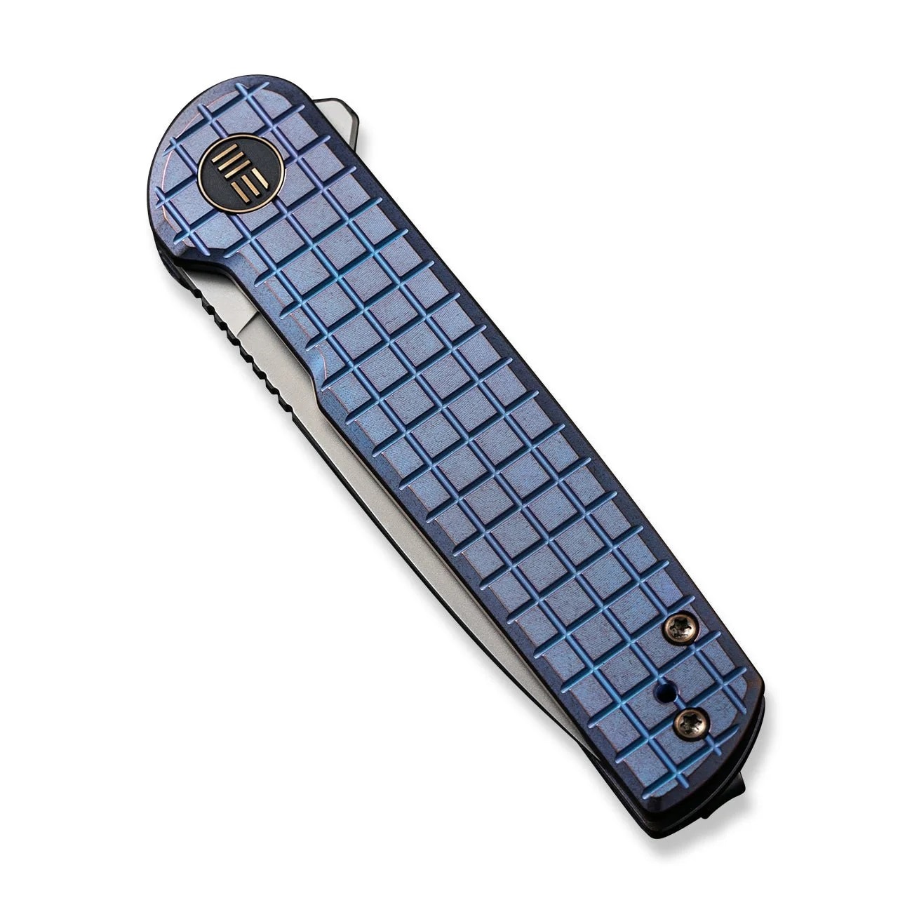Nóż składany We Knife Charith Frag Titanium - Blue