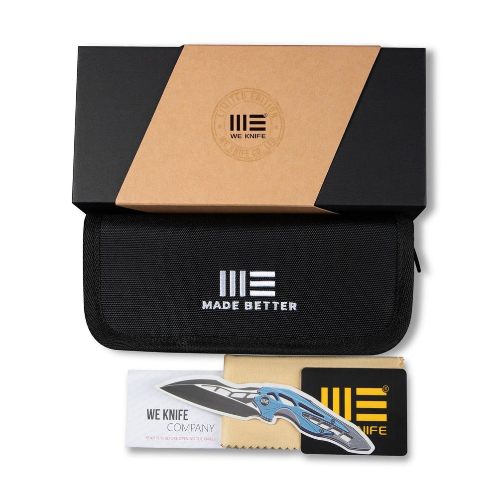 Nóż składany WE Knife Shakan Titanium - Blue