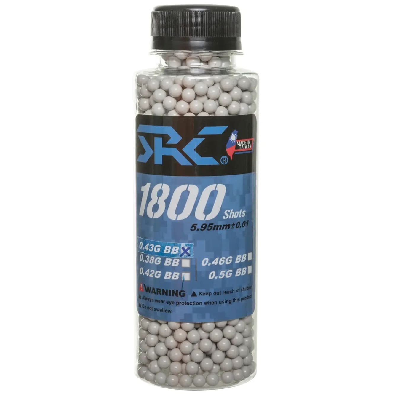 Кулі ASG SRC 0,43 г 1800 шт. - Білі