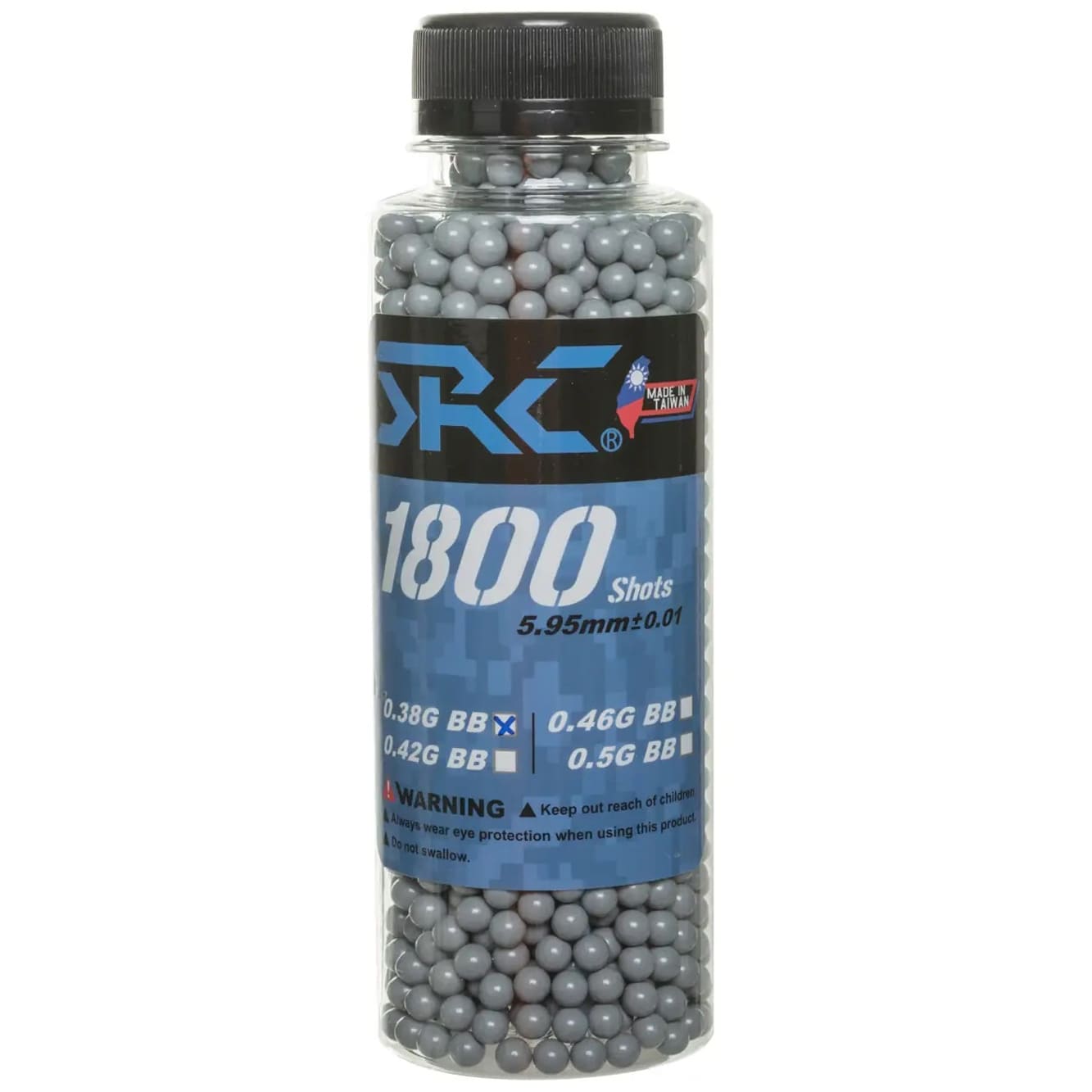 Kulki ASG SRC 0,38 g 1800 szt. - Szare