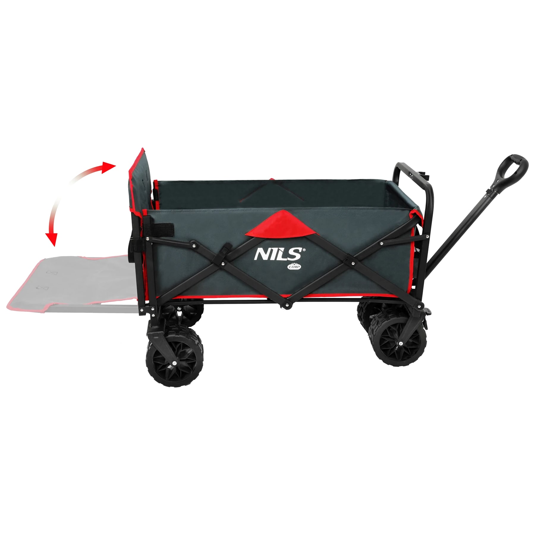 Wózek transportowy Nils Camp NC2601 160L - Antracyt