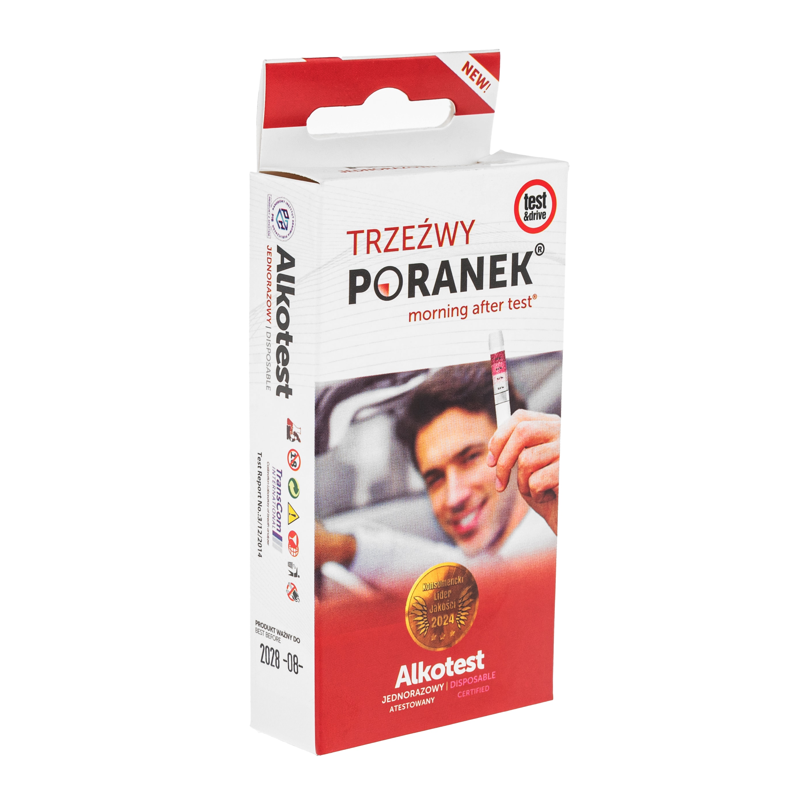 Jednorazowy alkotest Alco2GO - 5 szt.