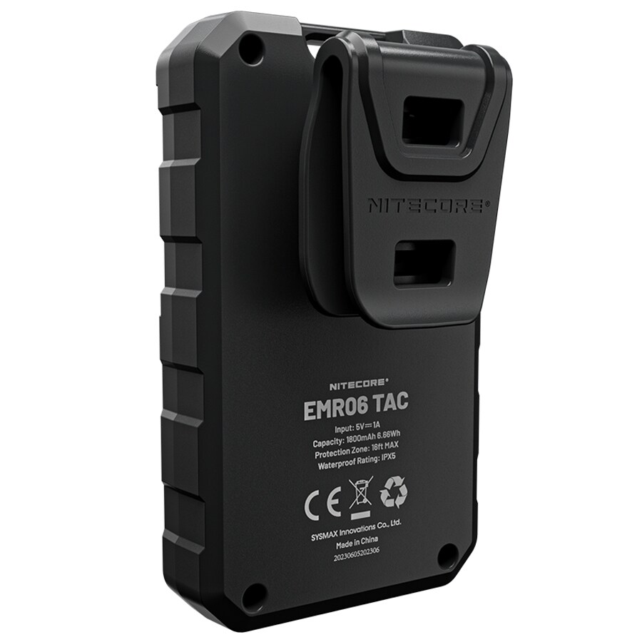 Bezprzewodowy odstraszacz komarów Nitecore EMR06 Tac - Black