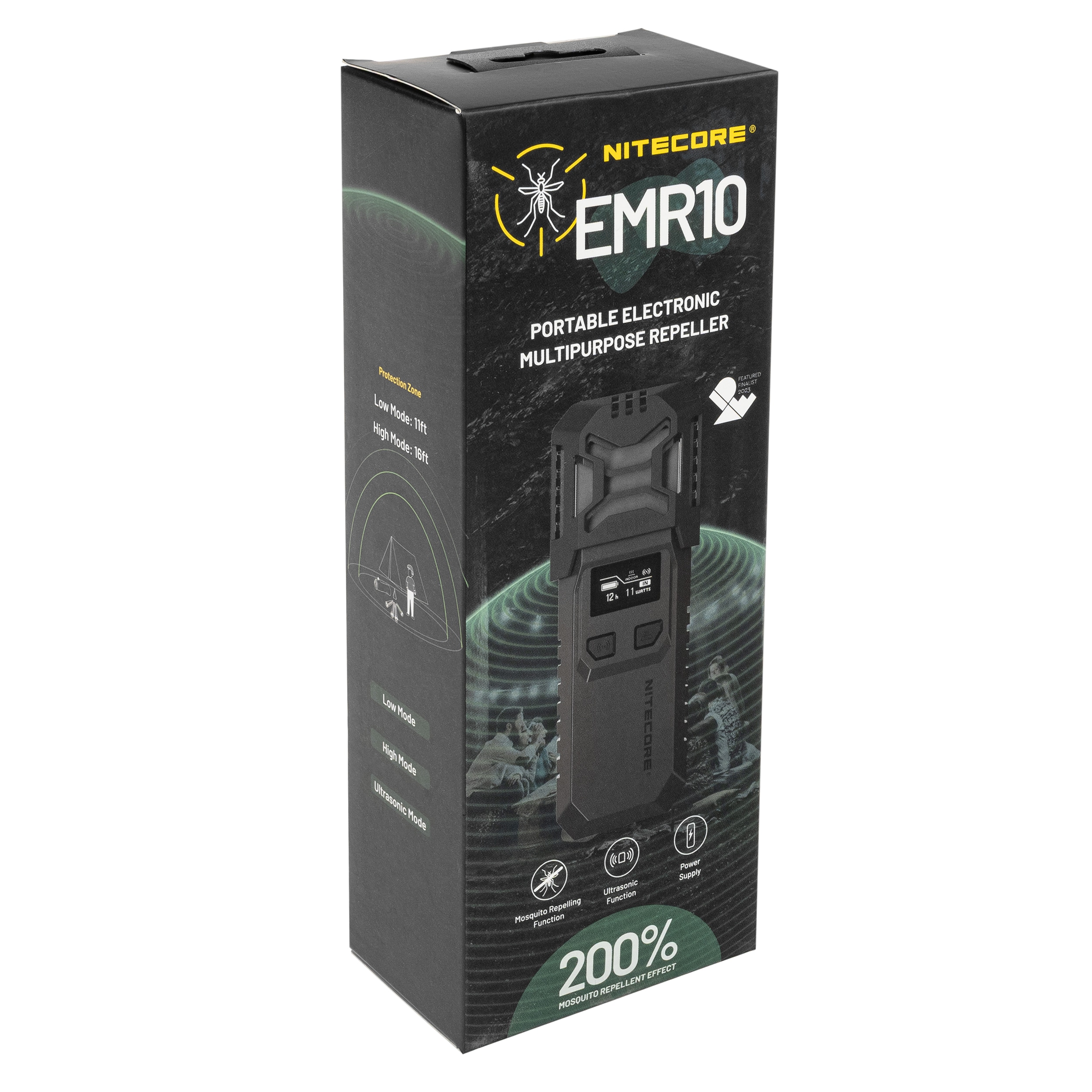Bezprzewodowy odstraszacz komarów Nitecore EMR10 Lite - Black