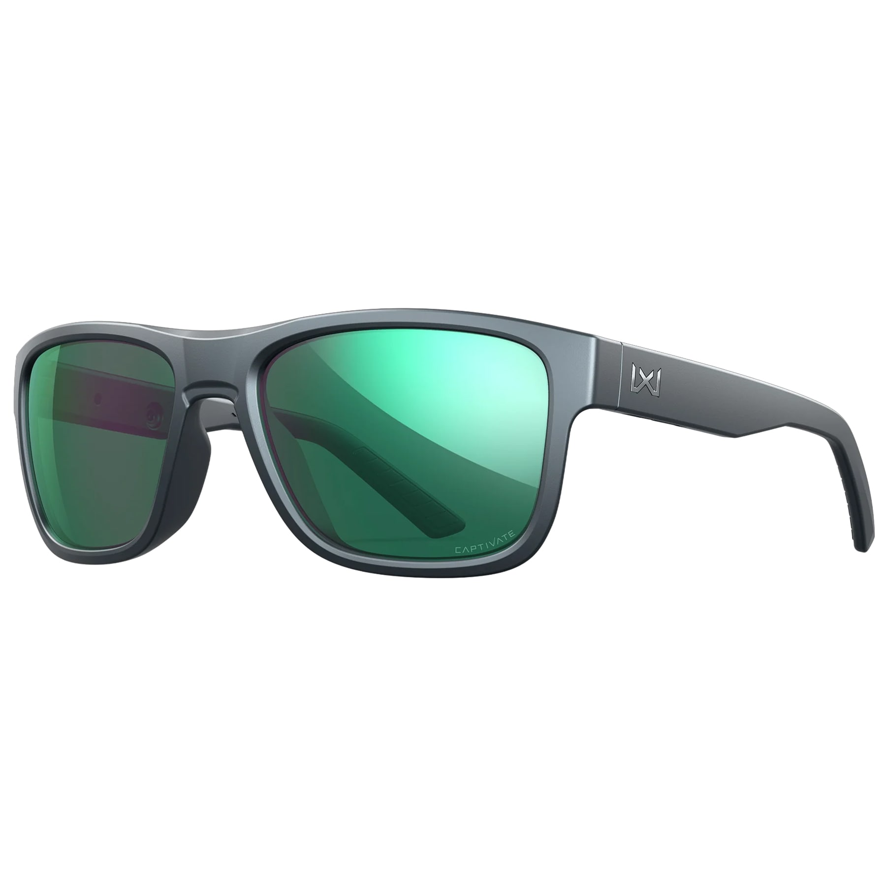 Okulary Wiley X Ovation - Captive Polarized Green Mirror/Matte Graphite