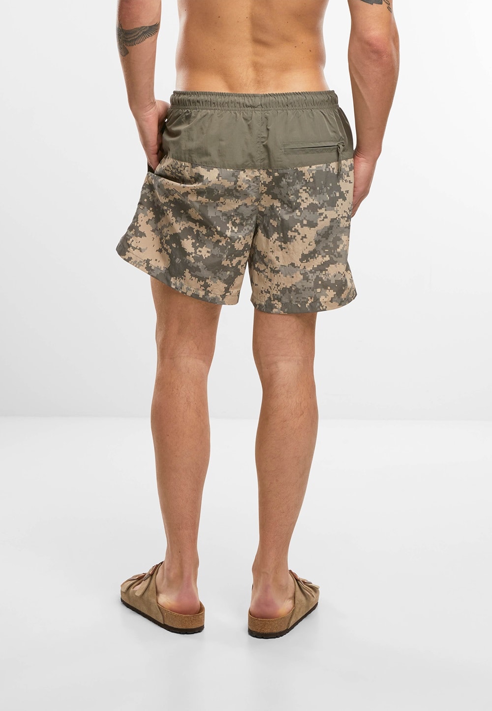 Шорти для плавання Brandit Swimshort Basic - Olive/AT-Digital