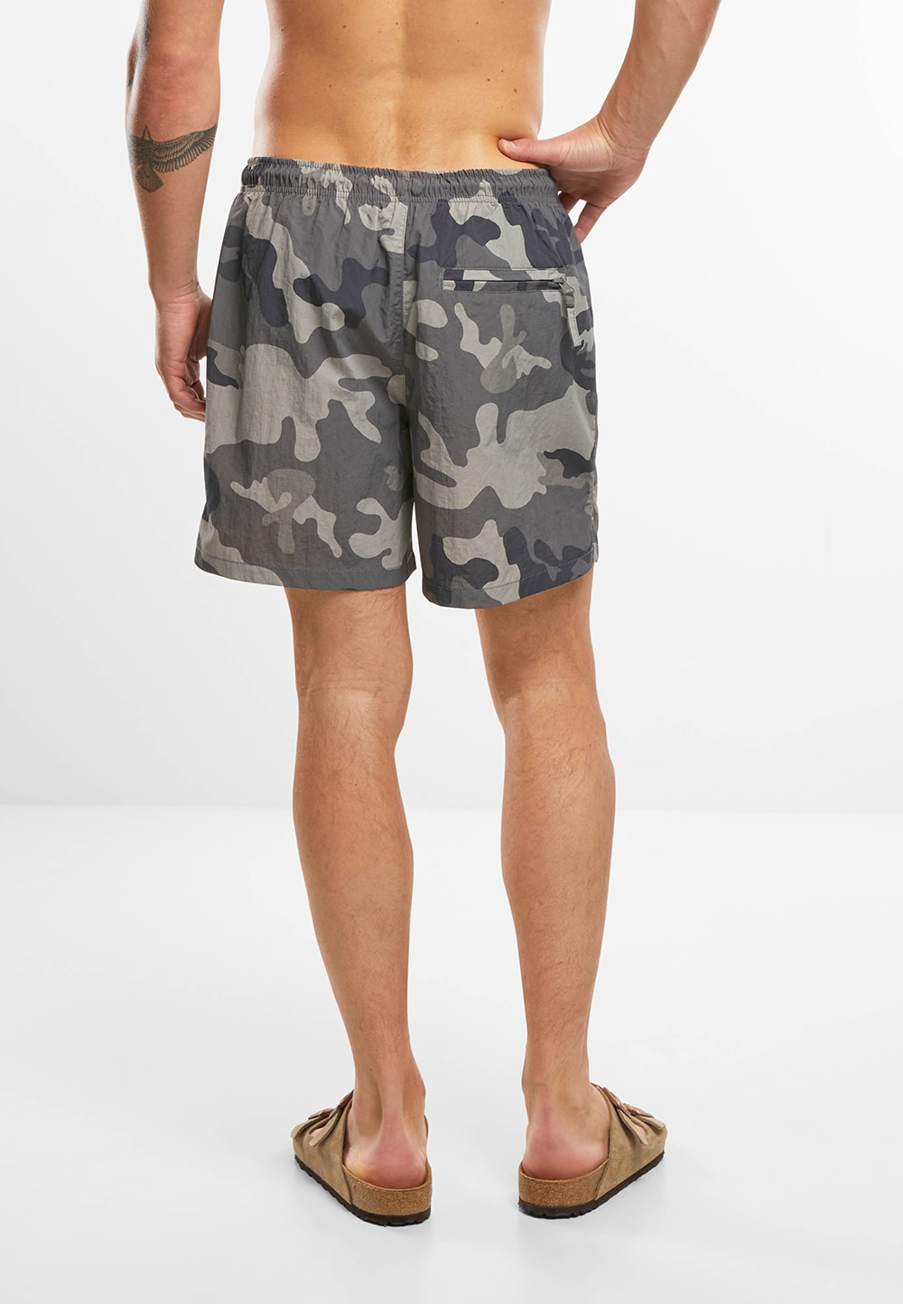 Шорти для плавання Brandit Swimshorts Basic - Grey Camo