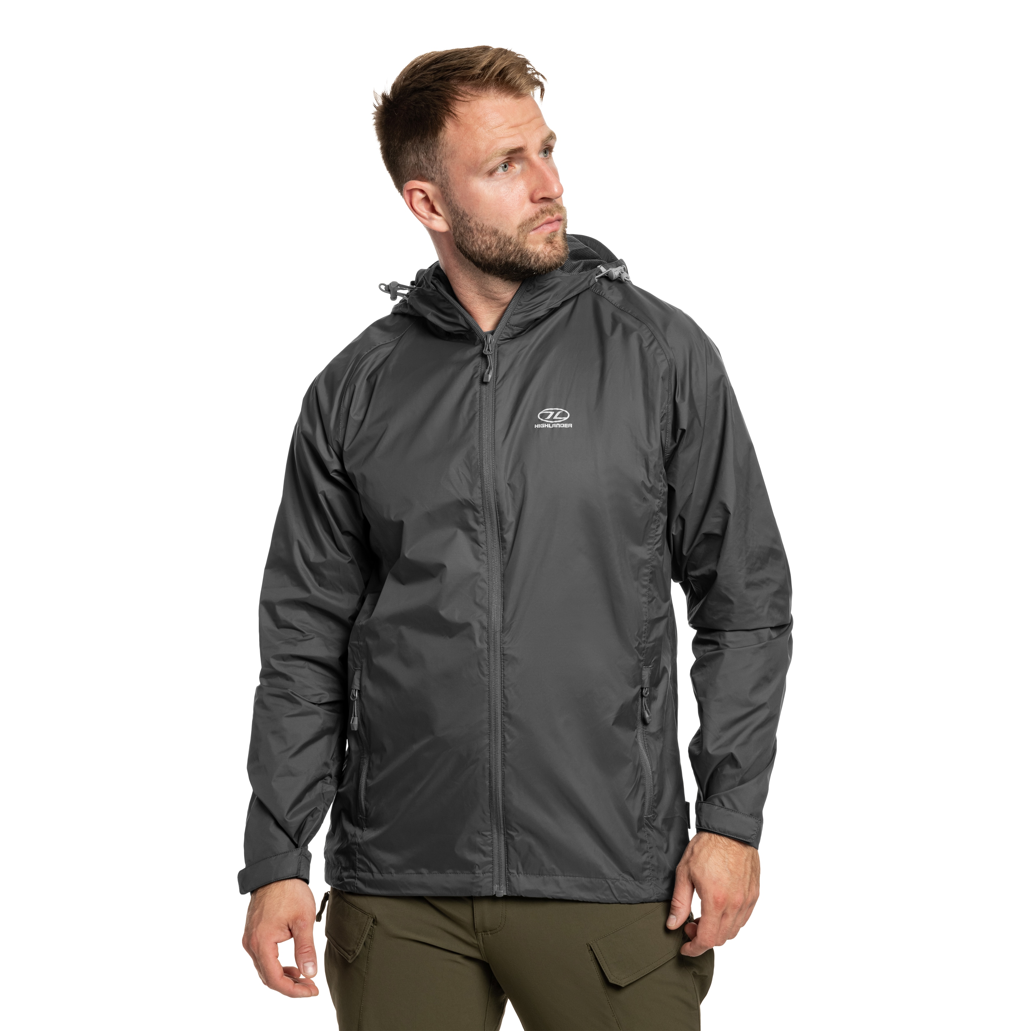 Kurtka Highlander Outdoor Stow & Go Pack Away V2 - Dark Grey